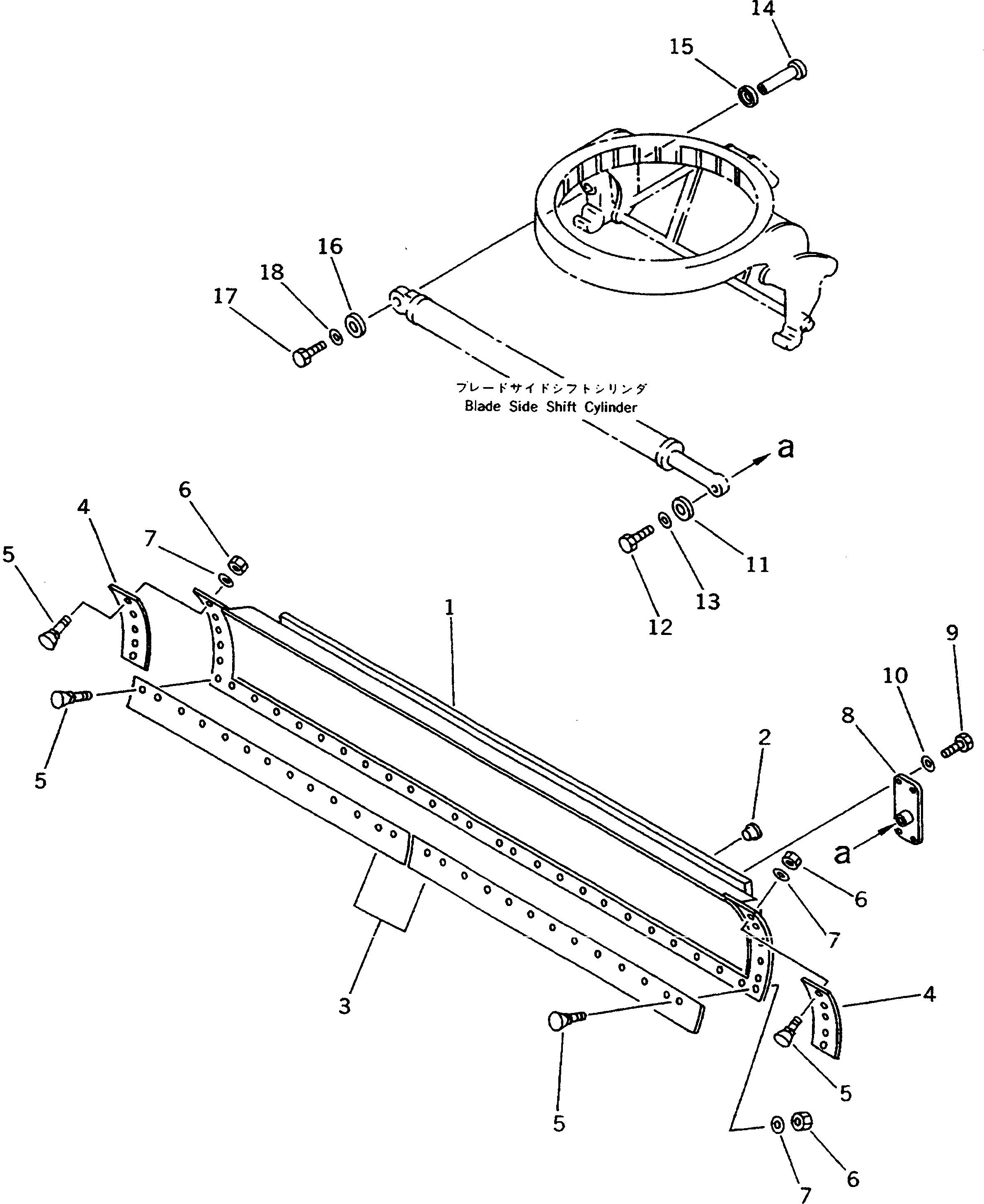 RAIL,LOWER (WELDED) 23B-70-12430 KOMATSU