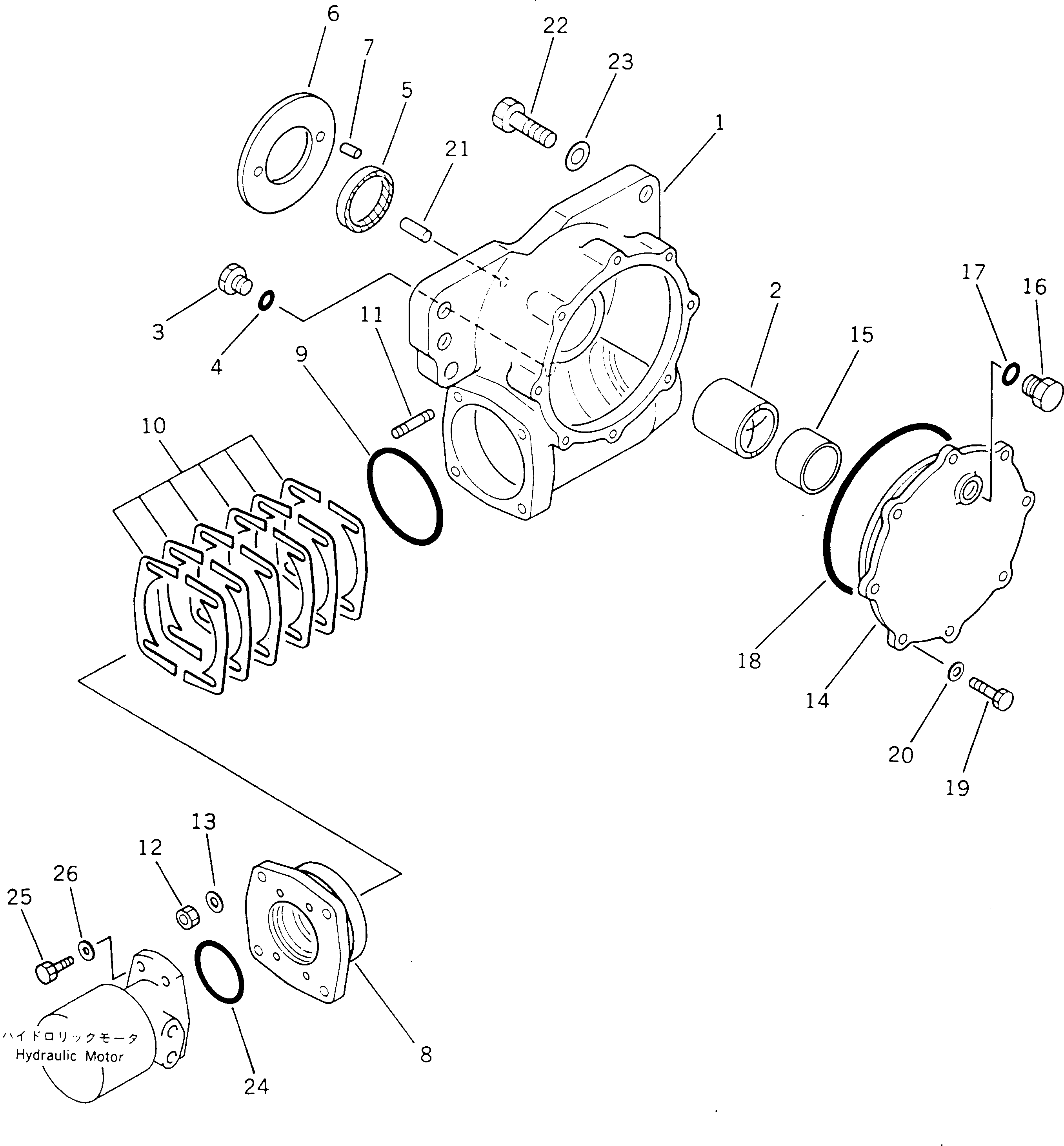 GEAR ASS'Y,CIRCLE REVERSE 23A-70-01070 KOMATSU