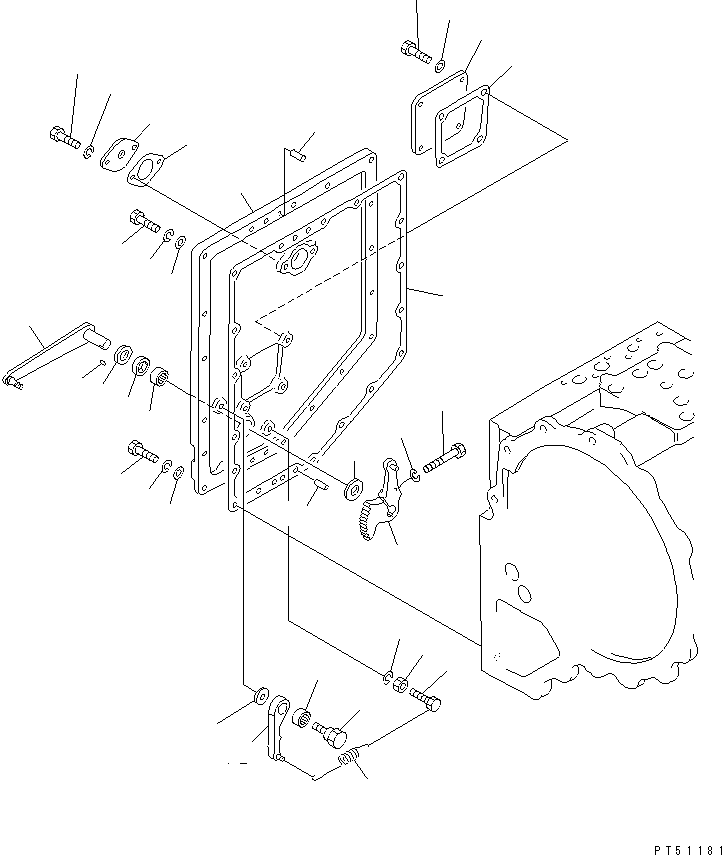 Прокладка 234-15-25951 KOMATSU