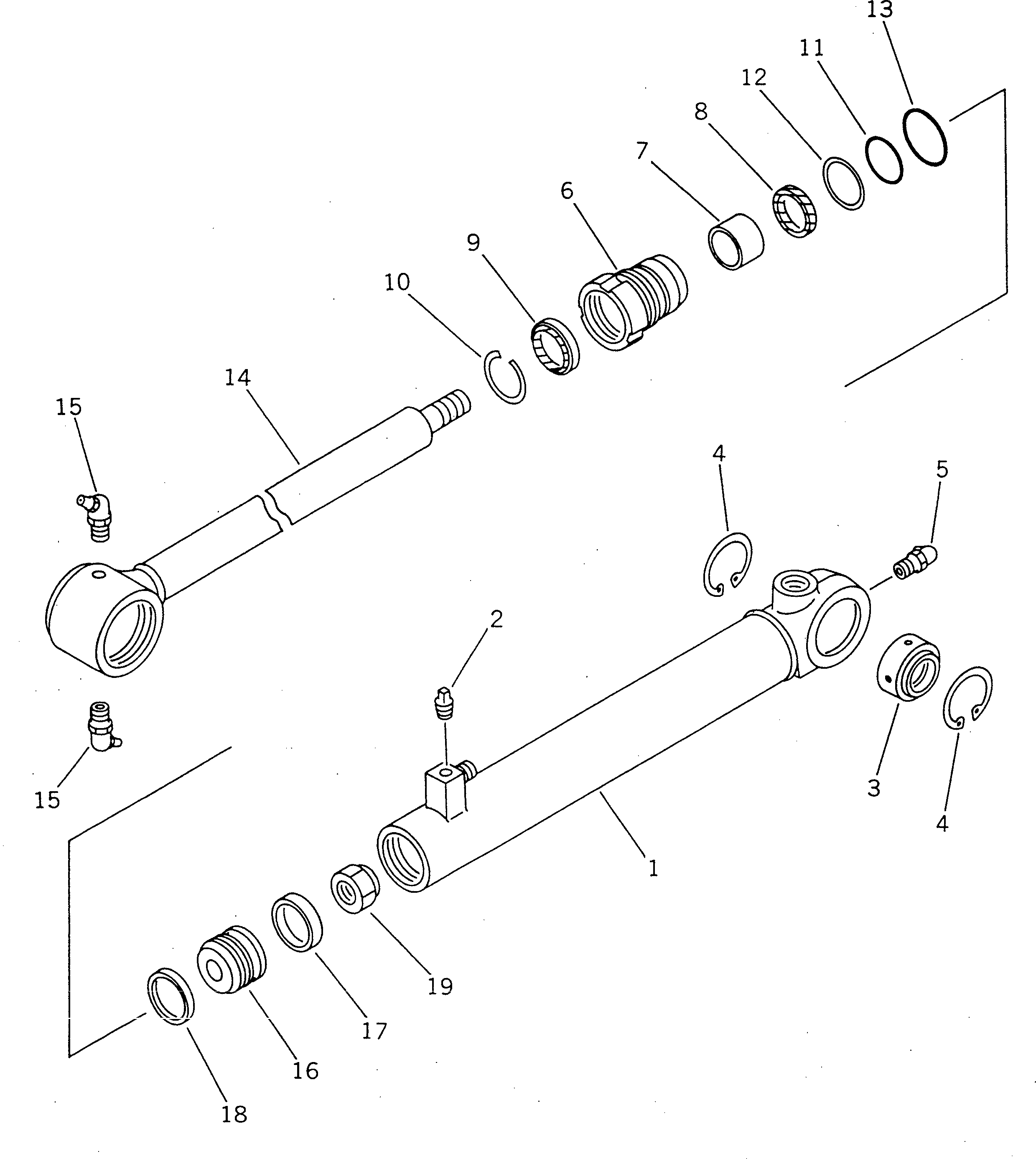 CYLINDER ASS'Y,STEERING 23C-63-72101 KOMATSU