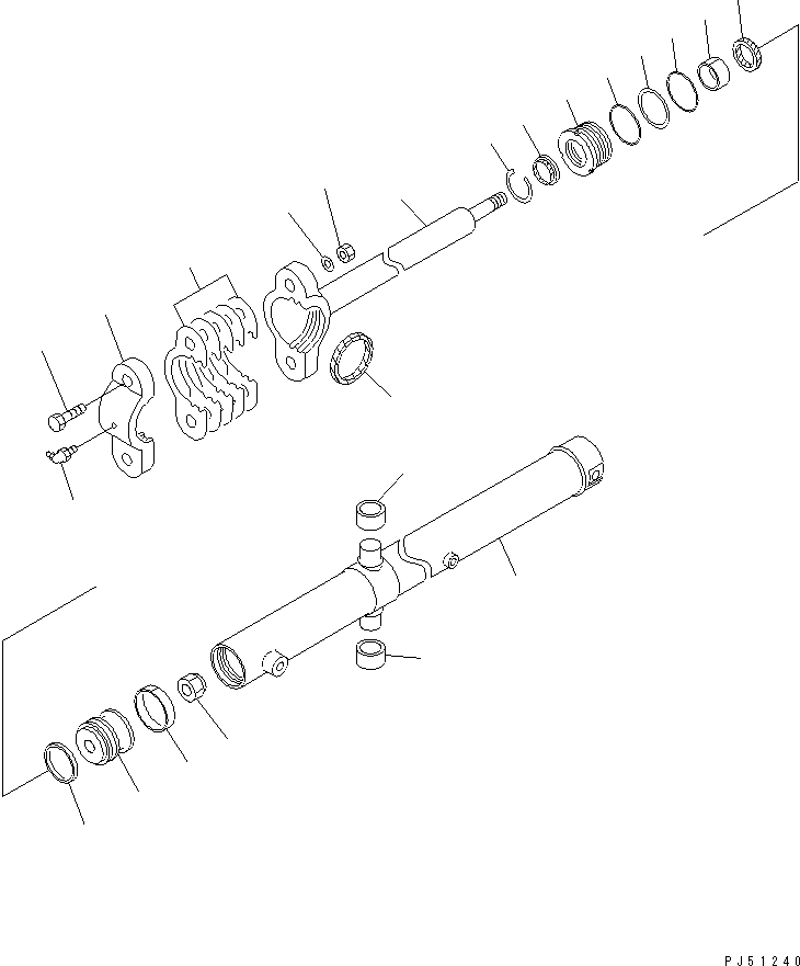 CYLINDER ASS'Y,BLADE LIFT 23C-63-13101 KOMATSU
