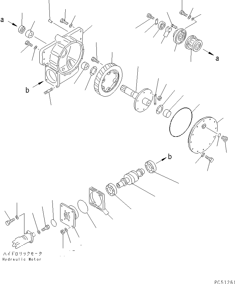 GEAR ASS'Y,CIRCLE REVERSE 23C-70-00010 KOMATSU