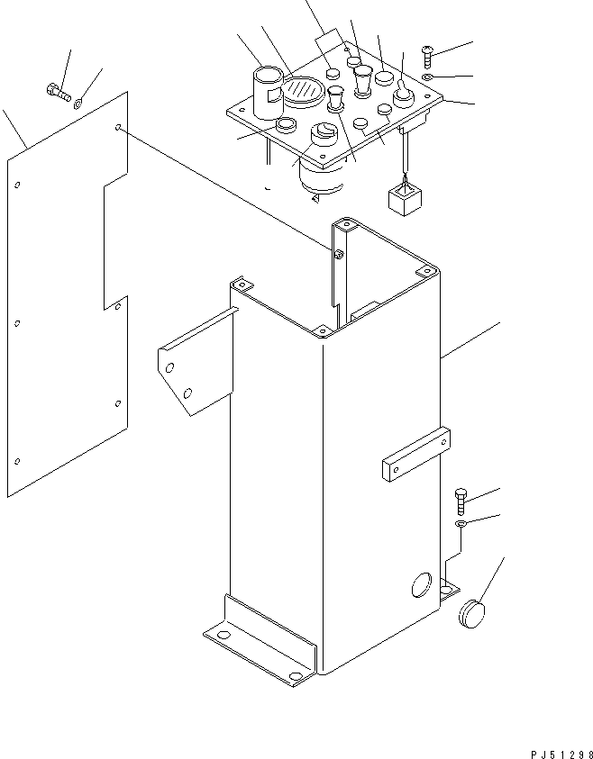 BOX,(FOR ROTOR WARNING SYSTEM) 262-06-22170 KOMATSU