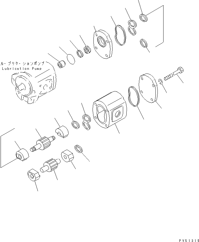 GEAR ASS'Y,REAR KB2012B-40090 KOMATSU