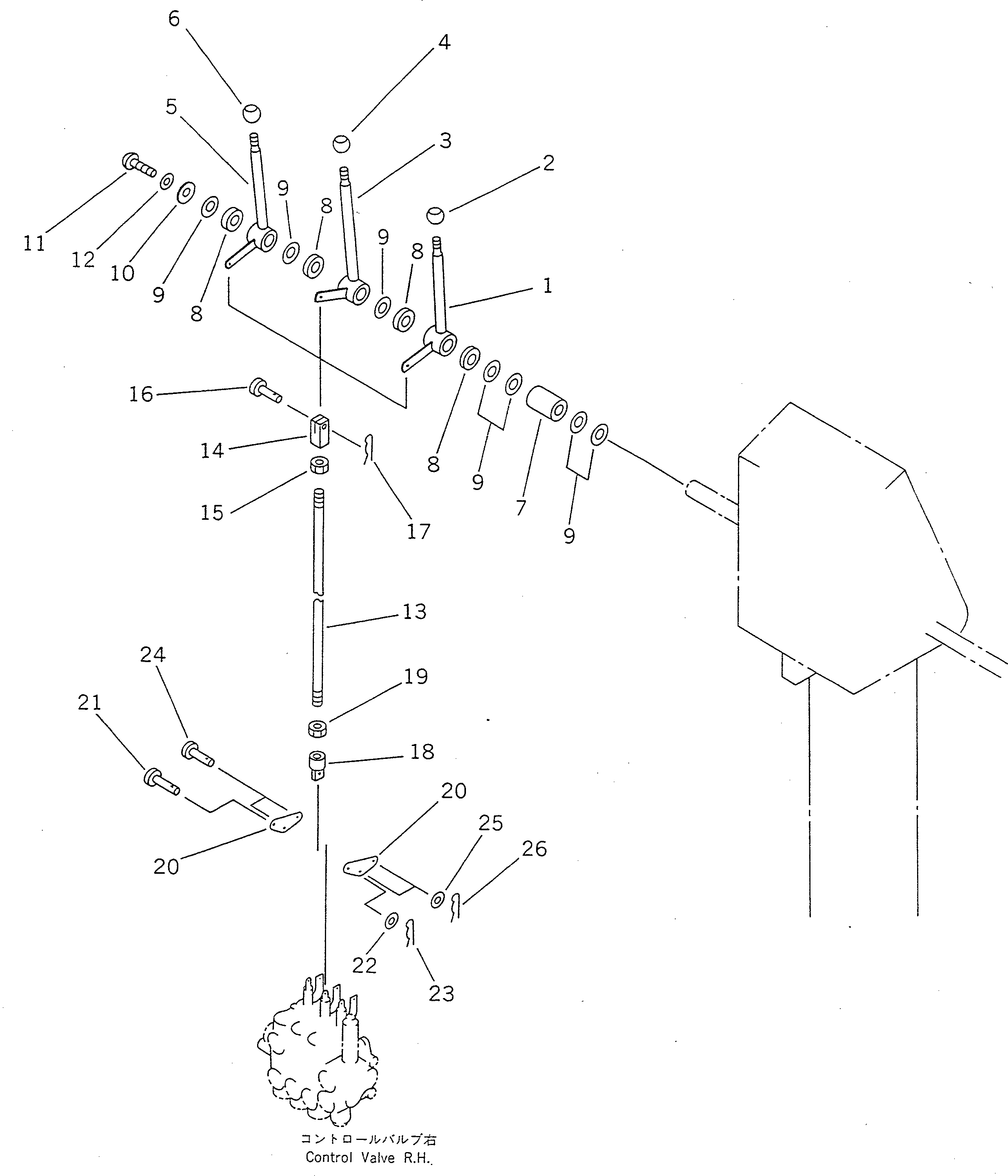 PLATE, OPERATING,ROTOR SHIFT 262-53-21140 KOMATSU