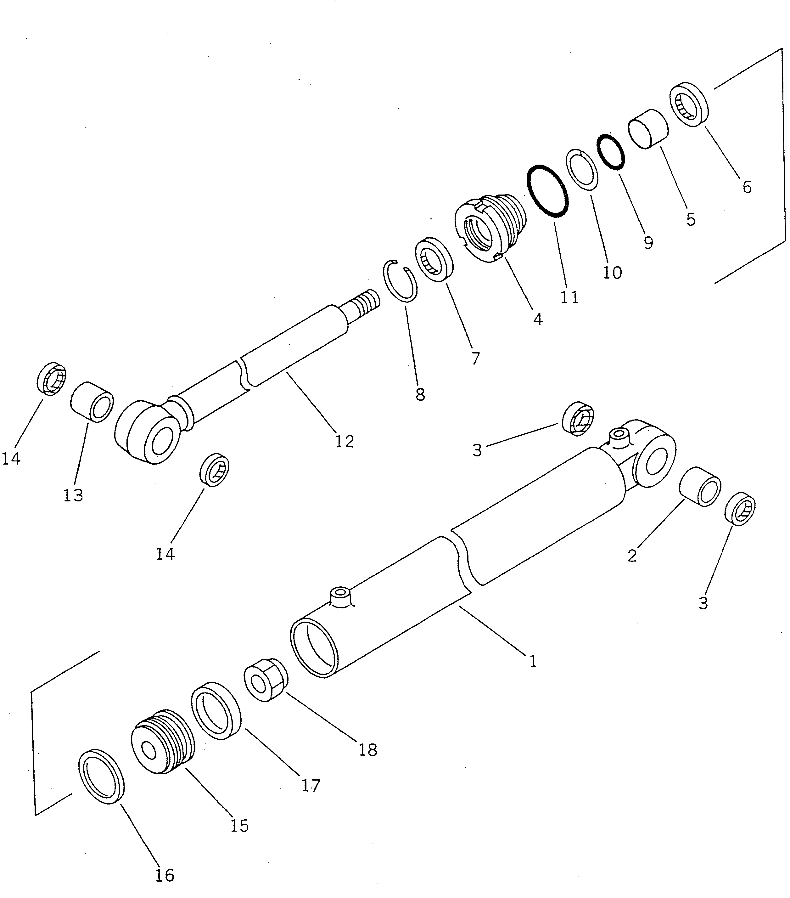 CYLINDER ASS'Y,ROTOR SHIFT 262-63-15100 KOMATSU