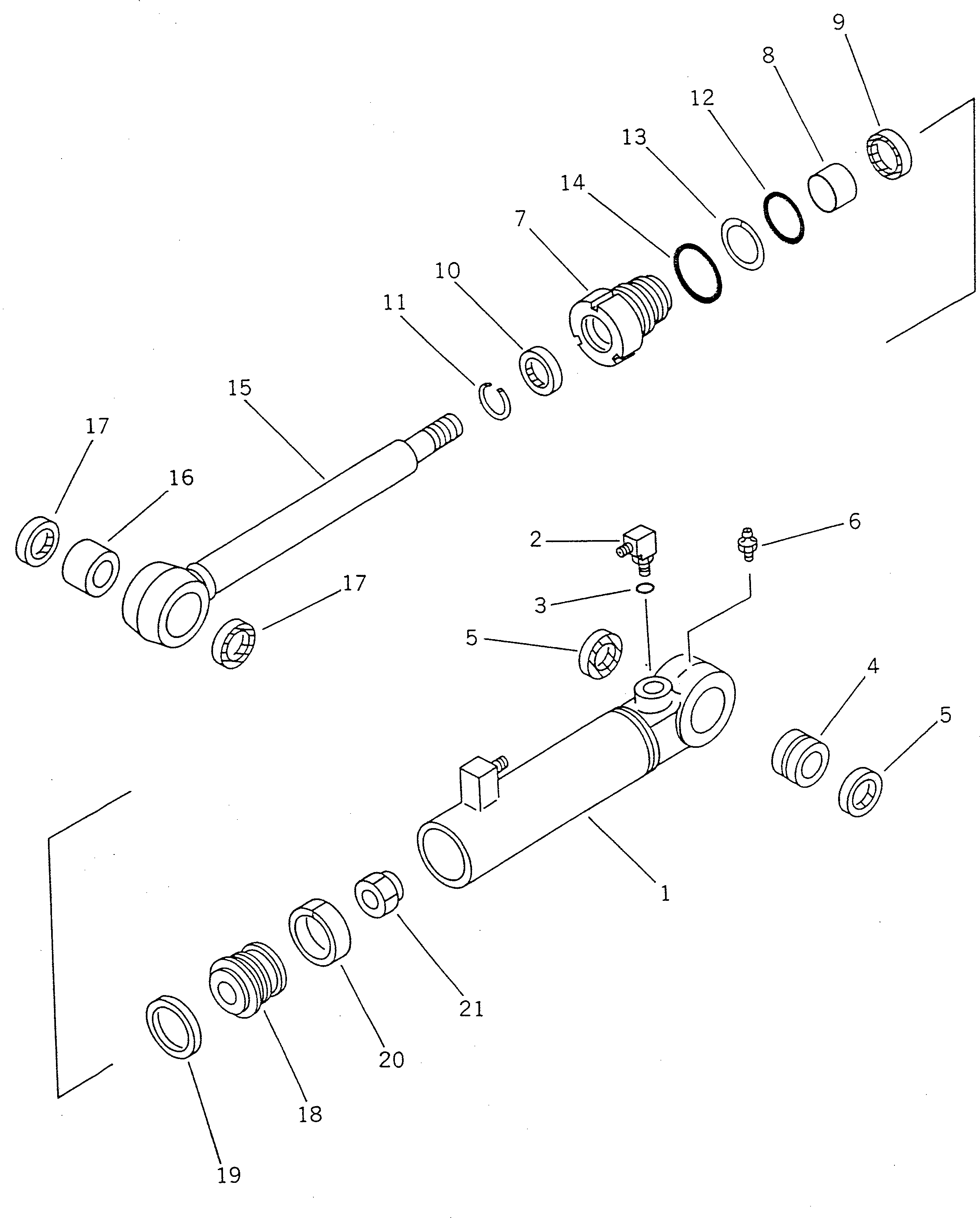 CYLINDER ASS'Y,ROTOR GATE 262-63-16100 KOMATSU