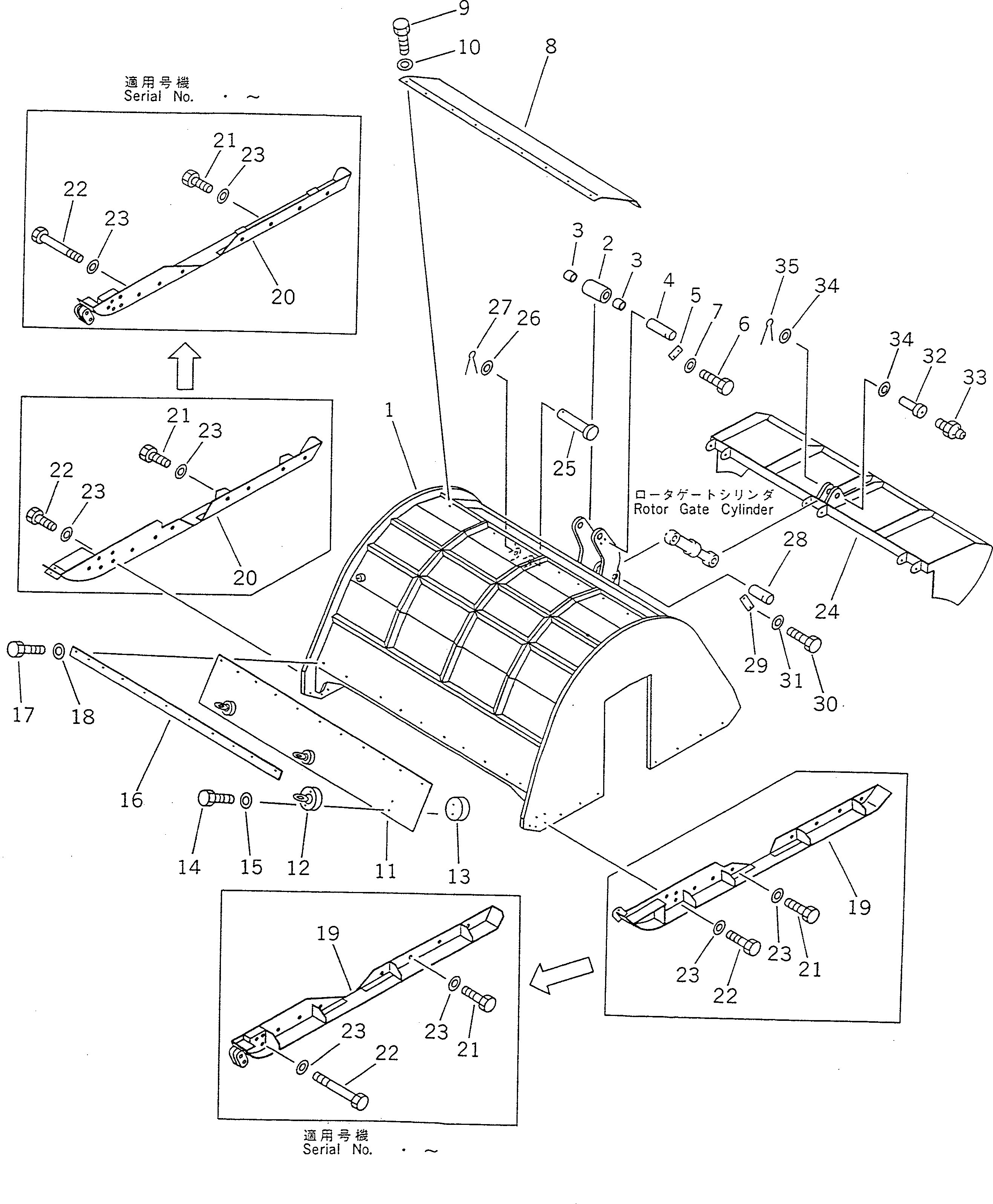COVER,ROTOR 262-70-24110 KOMATSU