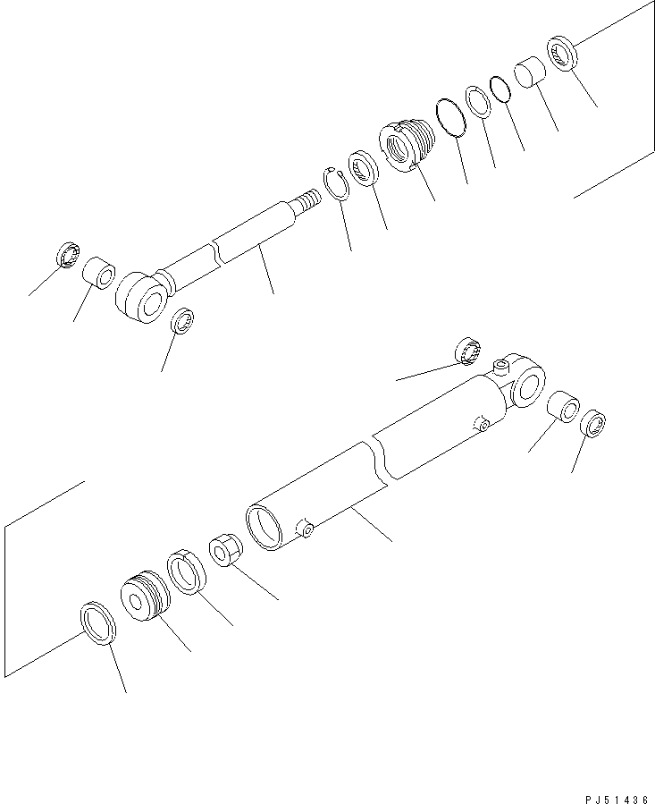 CYLINDER ASS'Y,ROTOR SHIFT 263-63-35100 KOMATSU