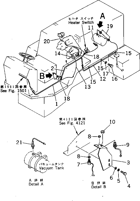 SWITCH,VACUUM 232-06-52440 KOMATSU