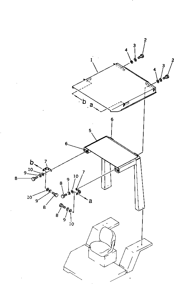 ROPS CANOPY,COLUMN¤ (MODIFIED PARTS) 273-957-2120 KOMATSU