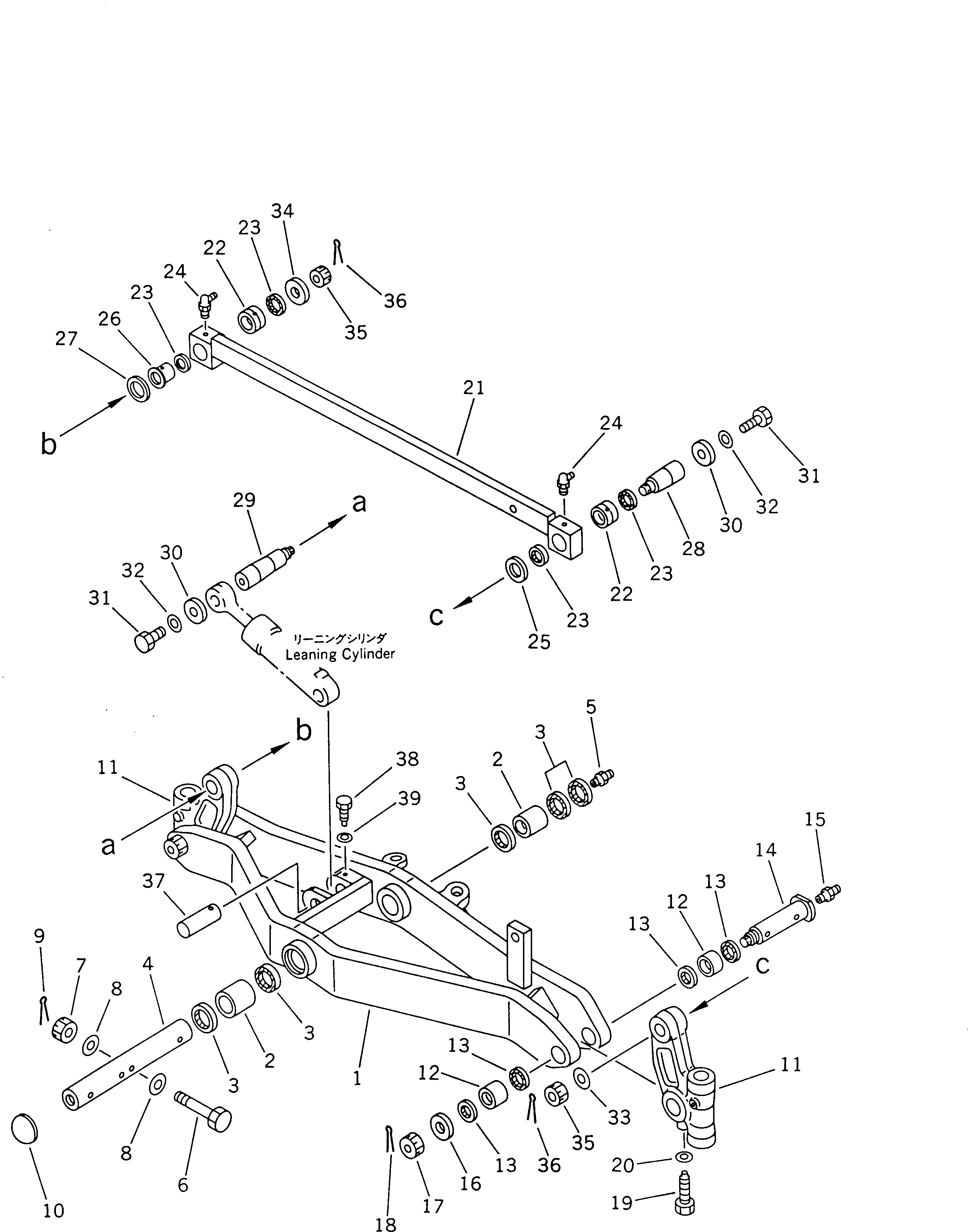 AXLE,FRONT 23B-27-12110 KOMATSU