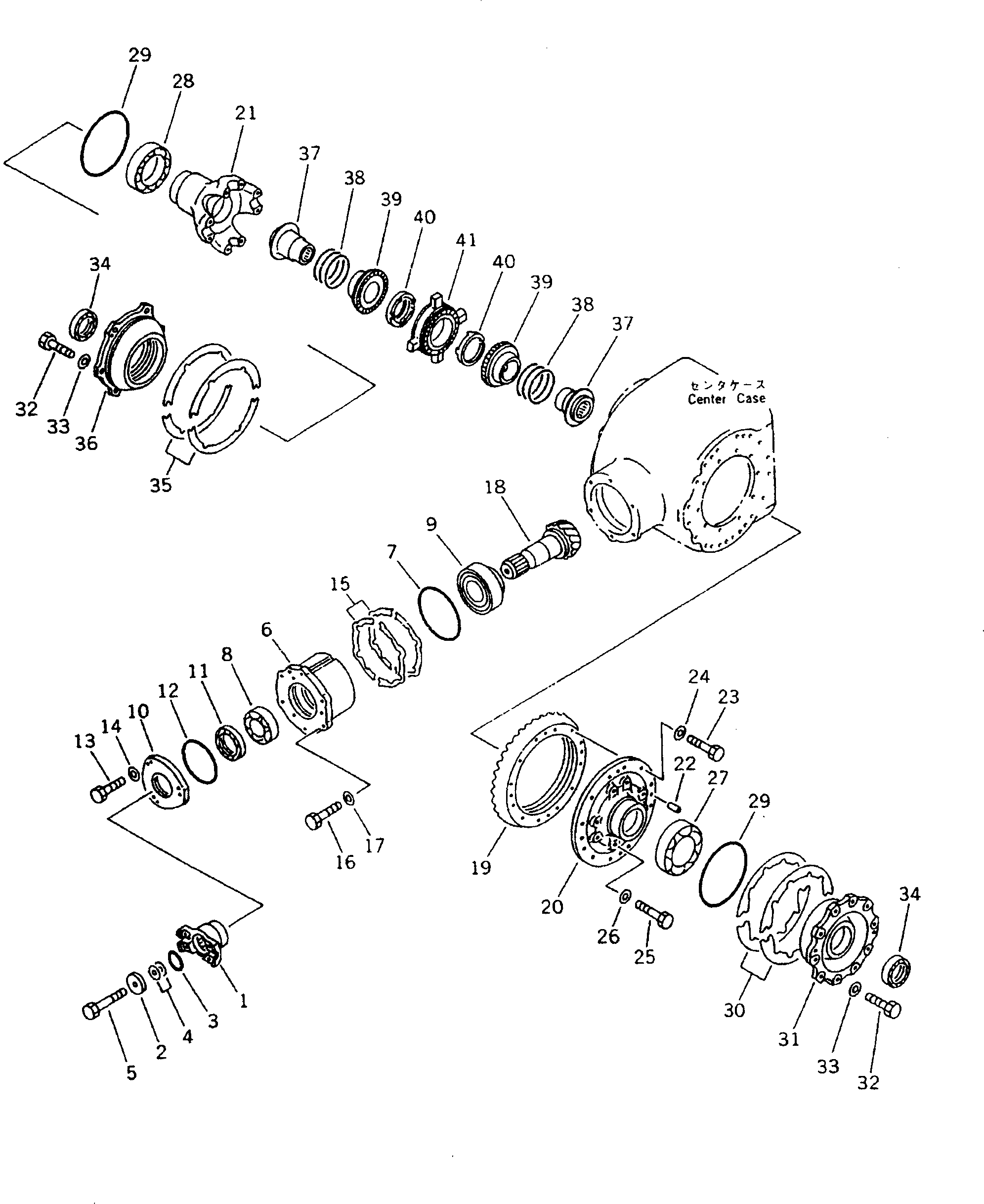 Комплект регулировочных прокладок 23B-22-00040 KOMATSU