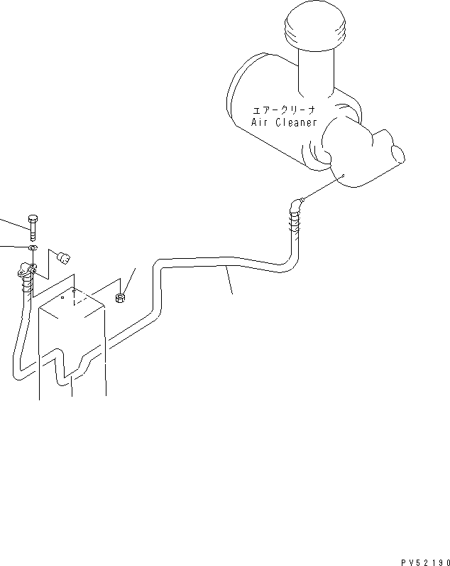 HOSE,DUST INDICATOR 08671-10190 KOMATSU