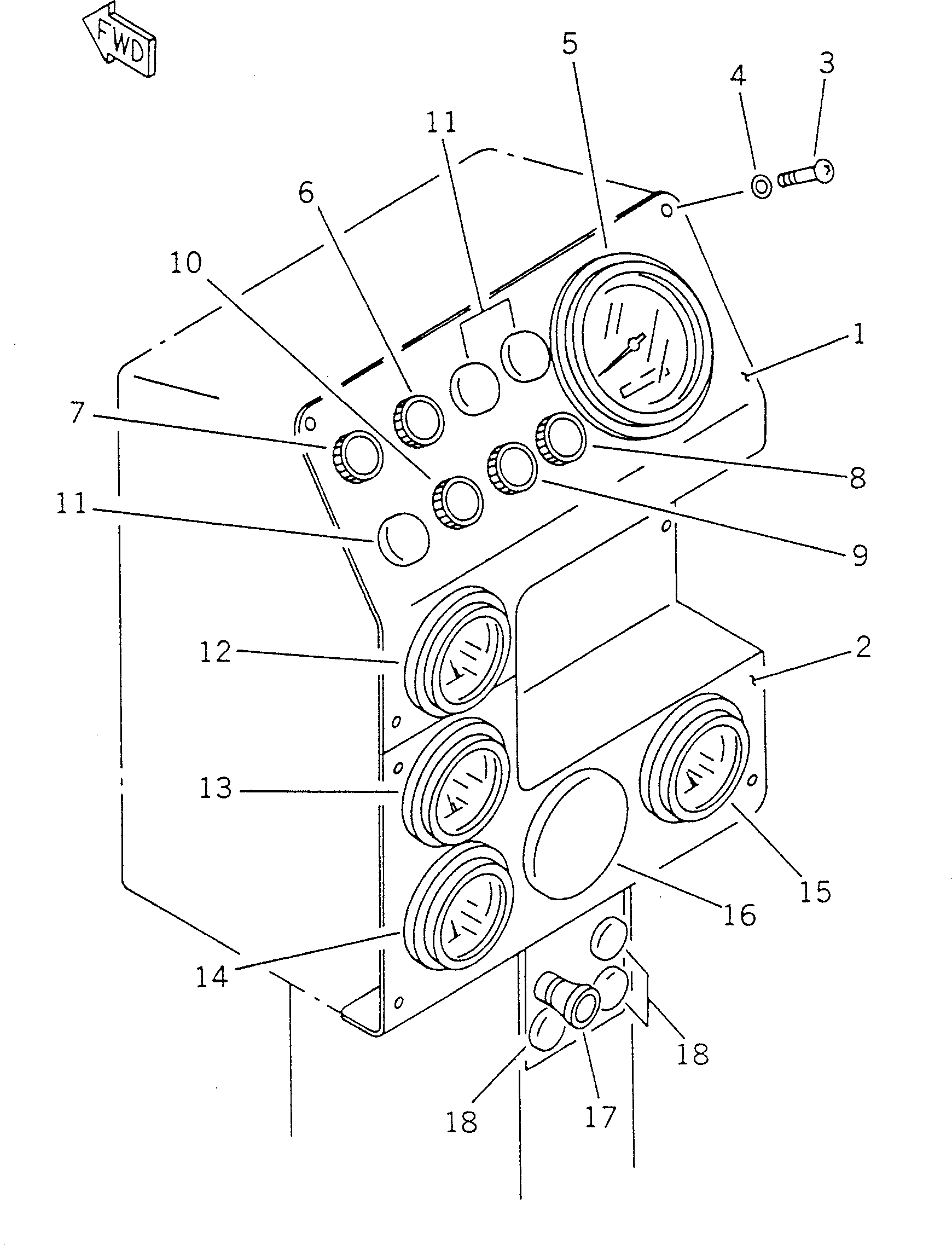 Панель 234-06-42110 KOMATSU