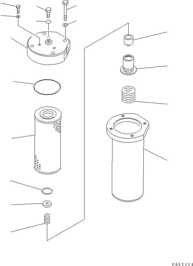 SERVICE KIT,TRANSMISSION OIL FILTER 234-16-07010 KOMATSU
