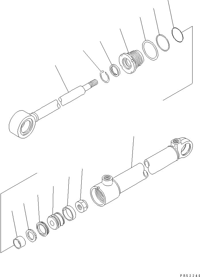 CYLINDER ASS'Y,STEERING 234-63-76003 KOMATSU