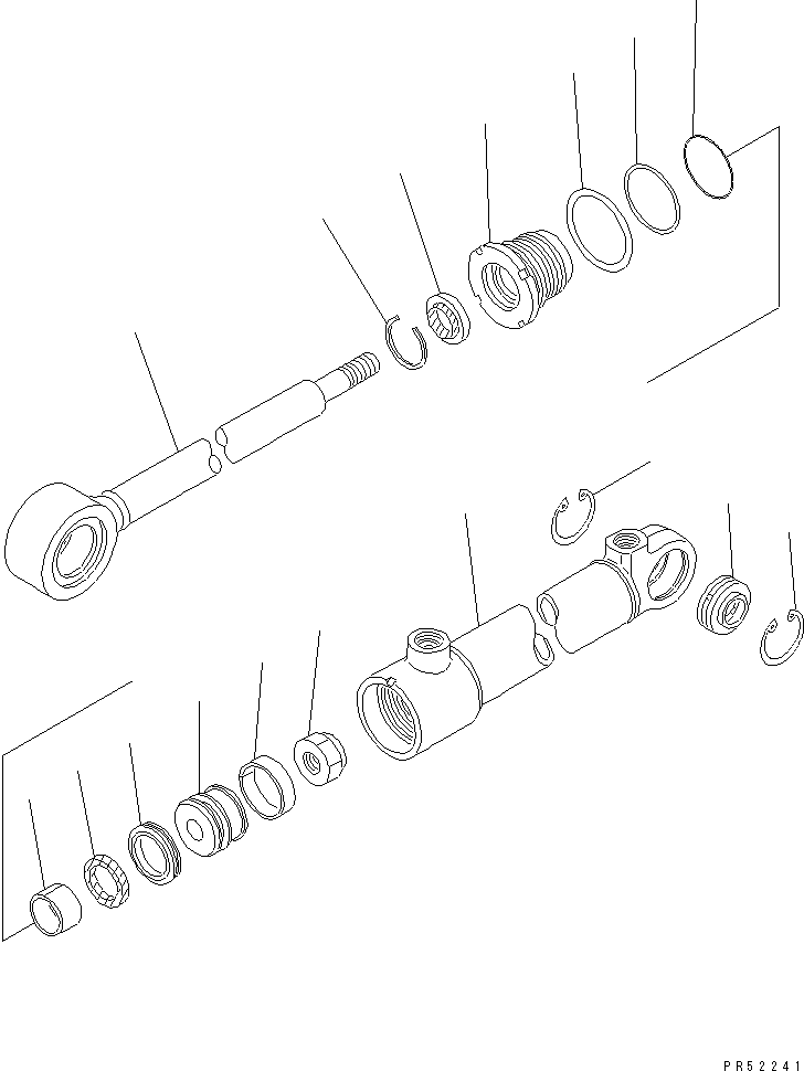 CYLINDER ASS'Y,STEERING 234-63-76004 KOMATSU