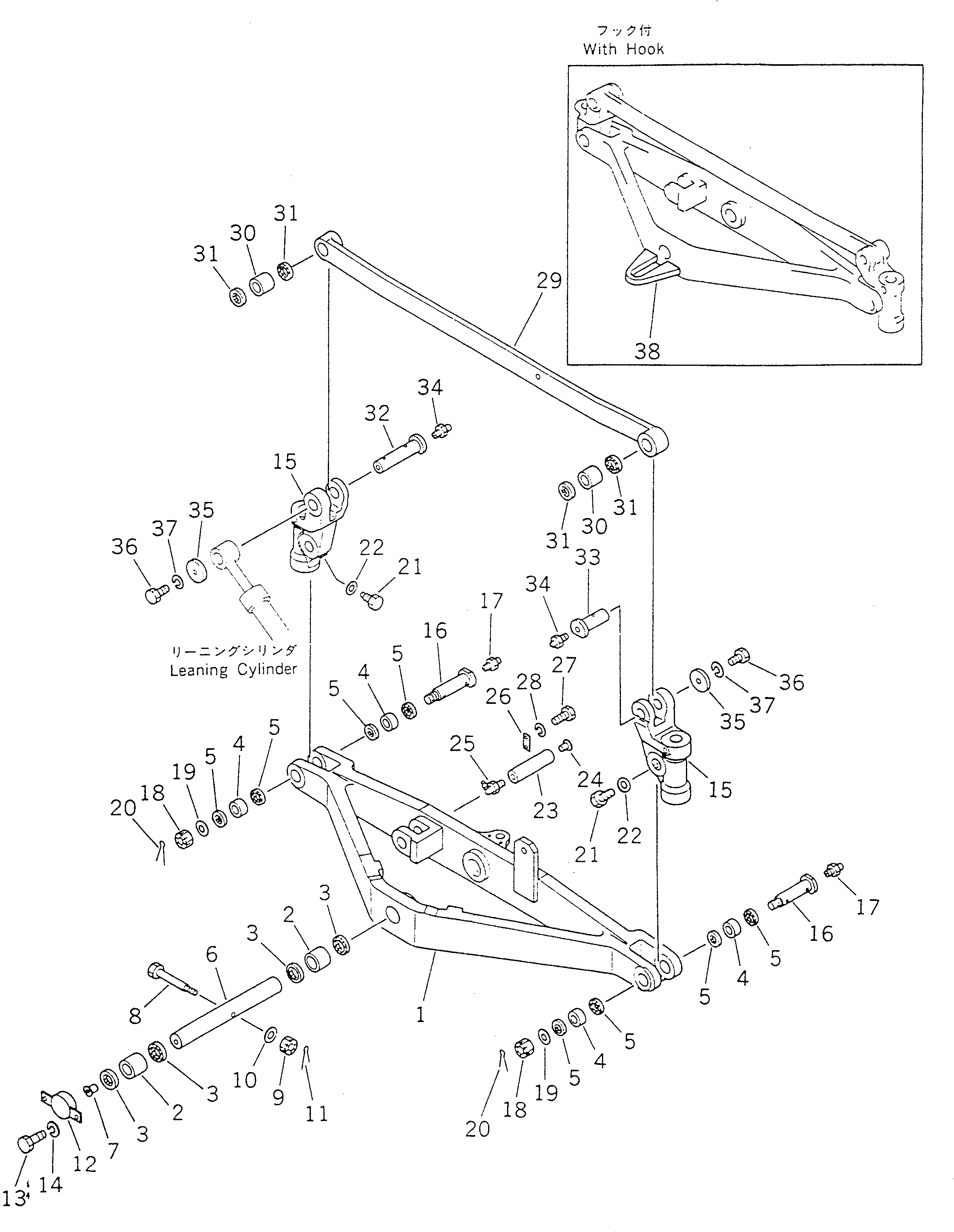 FRONT AXLE ASS'Y 234-A27-0010 KOMATSU