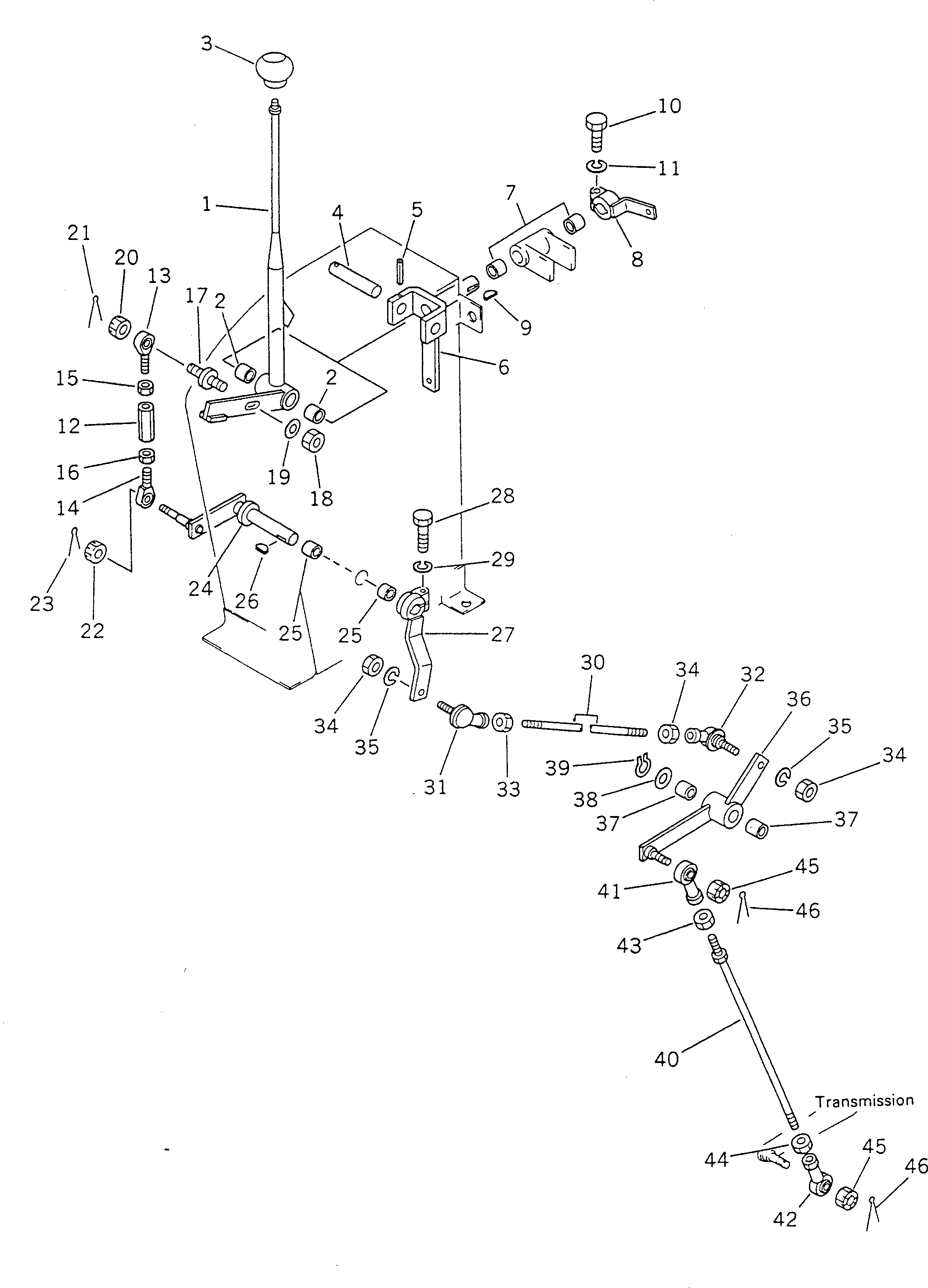 BALL,LINK 234-A45-3110 KOMATSU