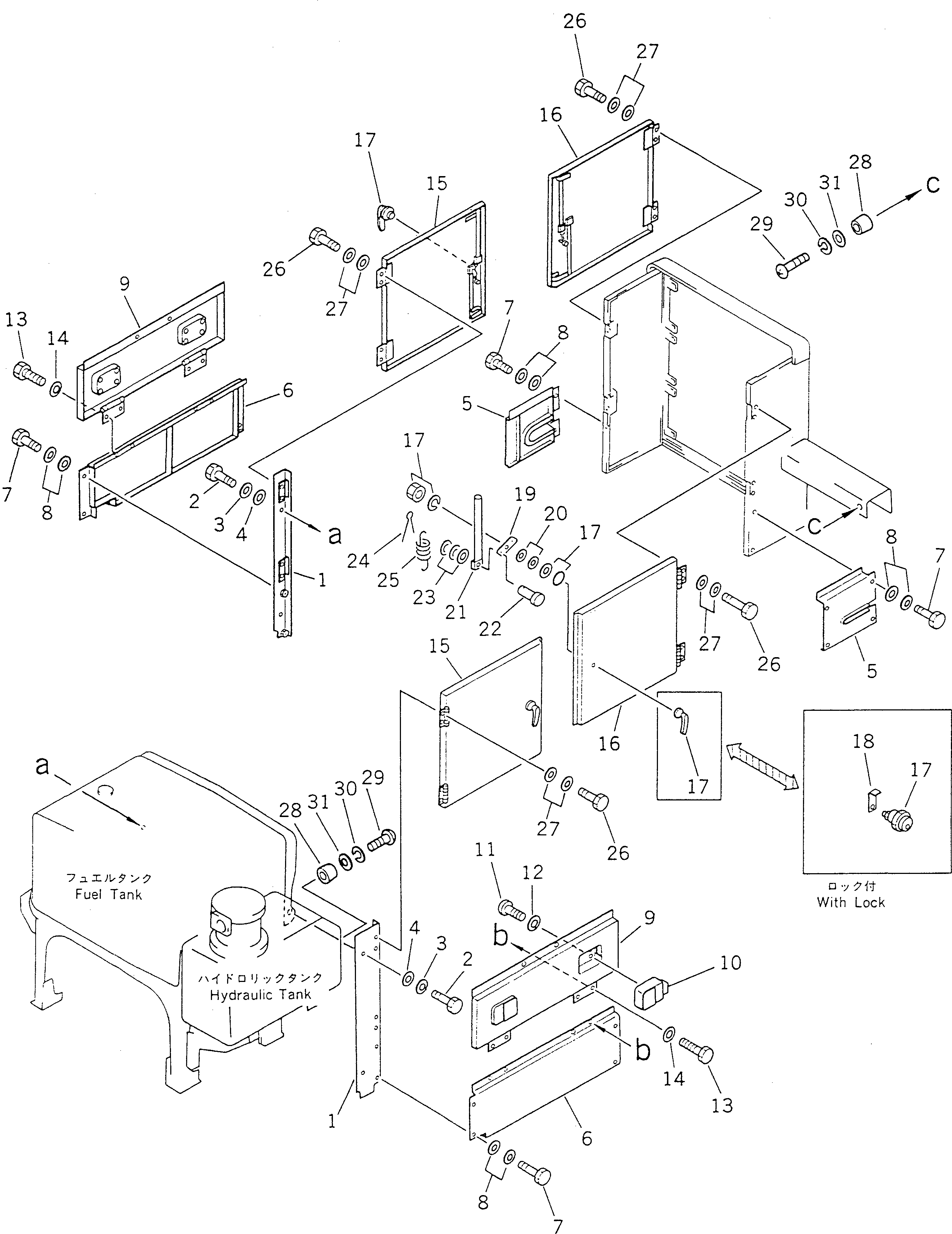 PANEL,SIDE, L.H. 234-54-32650 KOMATSU