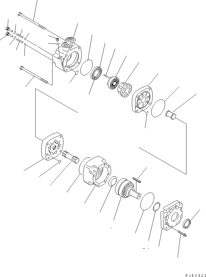 SERVICE KIT,HYDRAULIC MOTOR 234-62-07020 KOMATSU