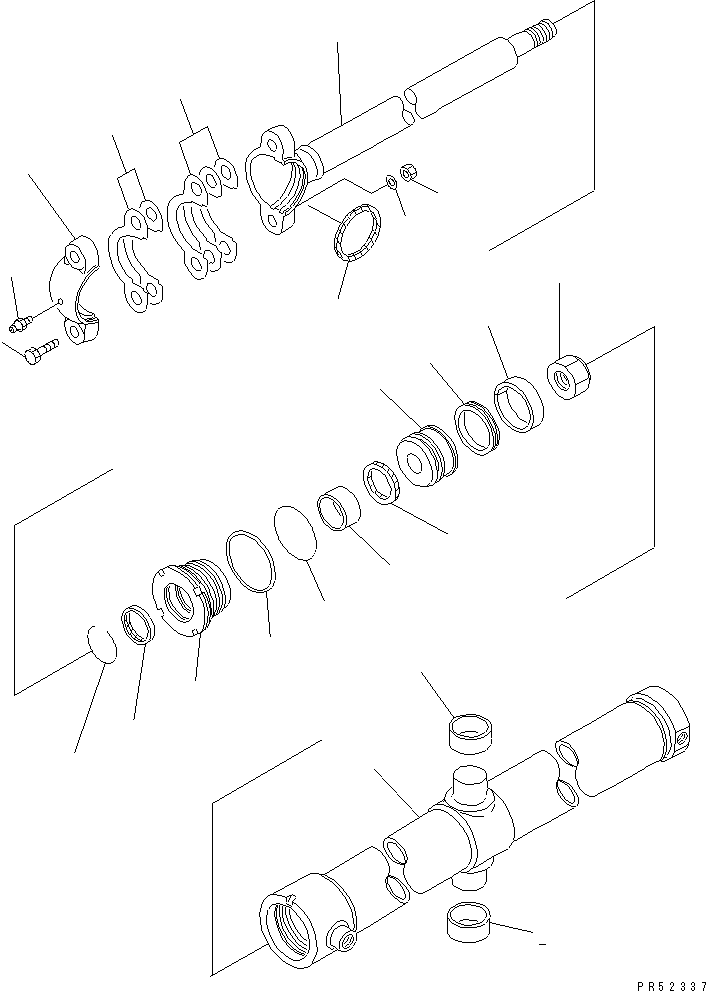 CYLINDER ASS'Y,BLADE LIFT 234-63-13900 KOMATSU