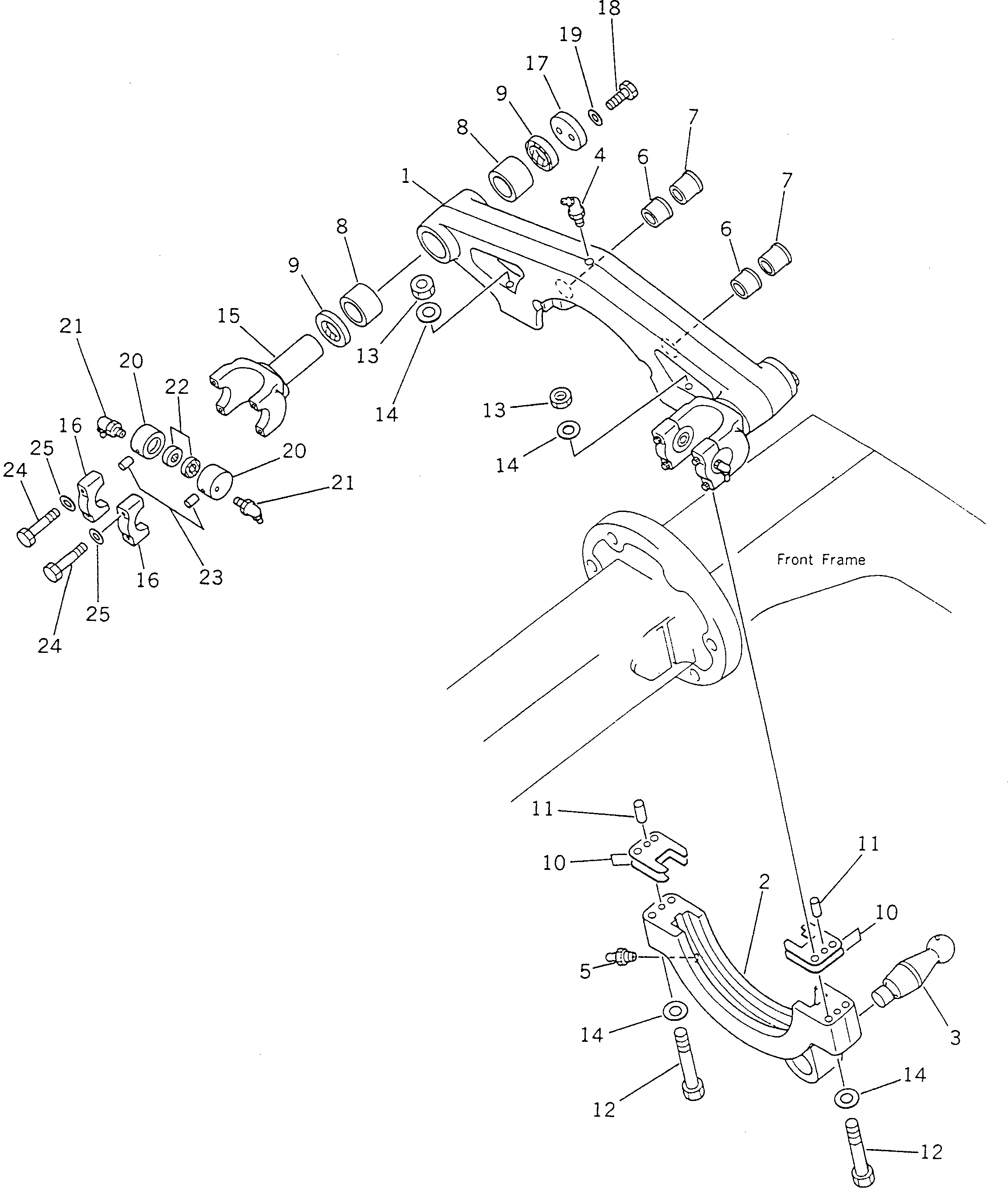 BLADE LIFTER ASS'Y 234-70-00350 KOMATSU
