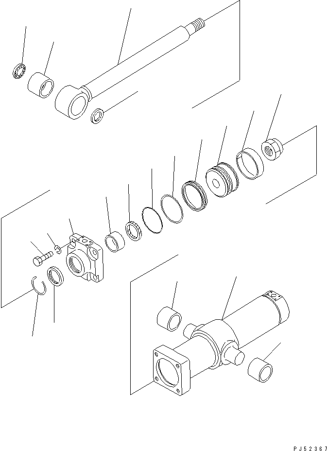 Шток поршня 234-63-25820 KOMATSU