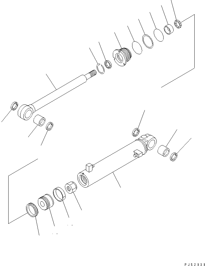 CYLINDER,L.H. 23B-63-62141 KOMATSU