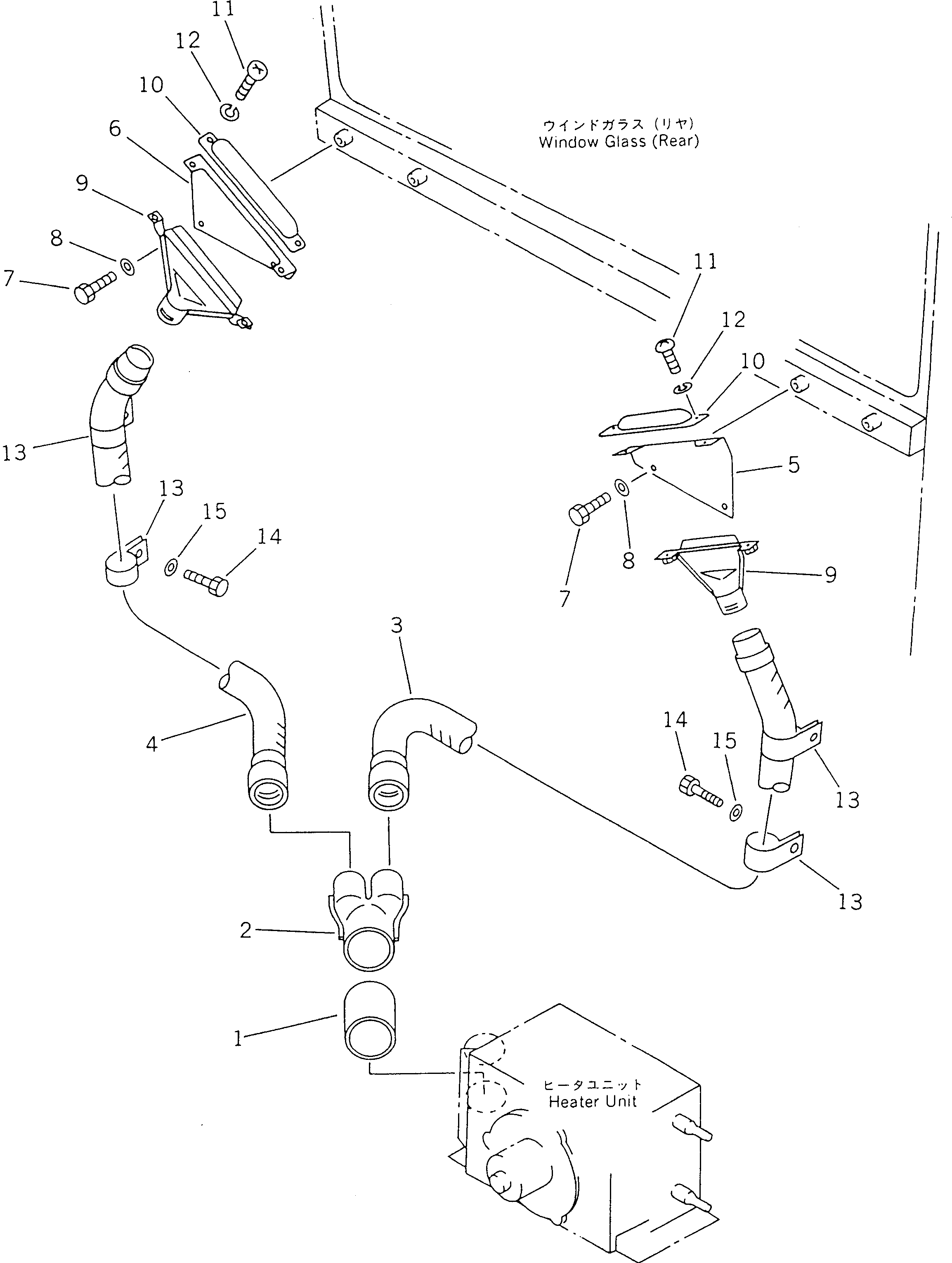 HOSE,L.H. 09485-04520 KOMATSU