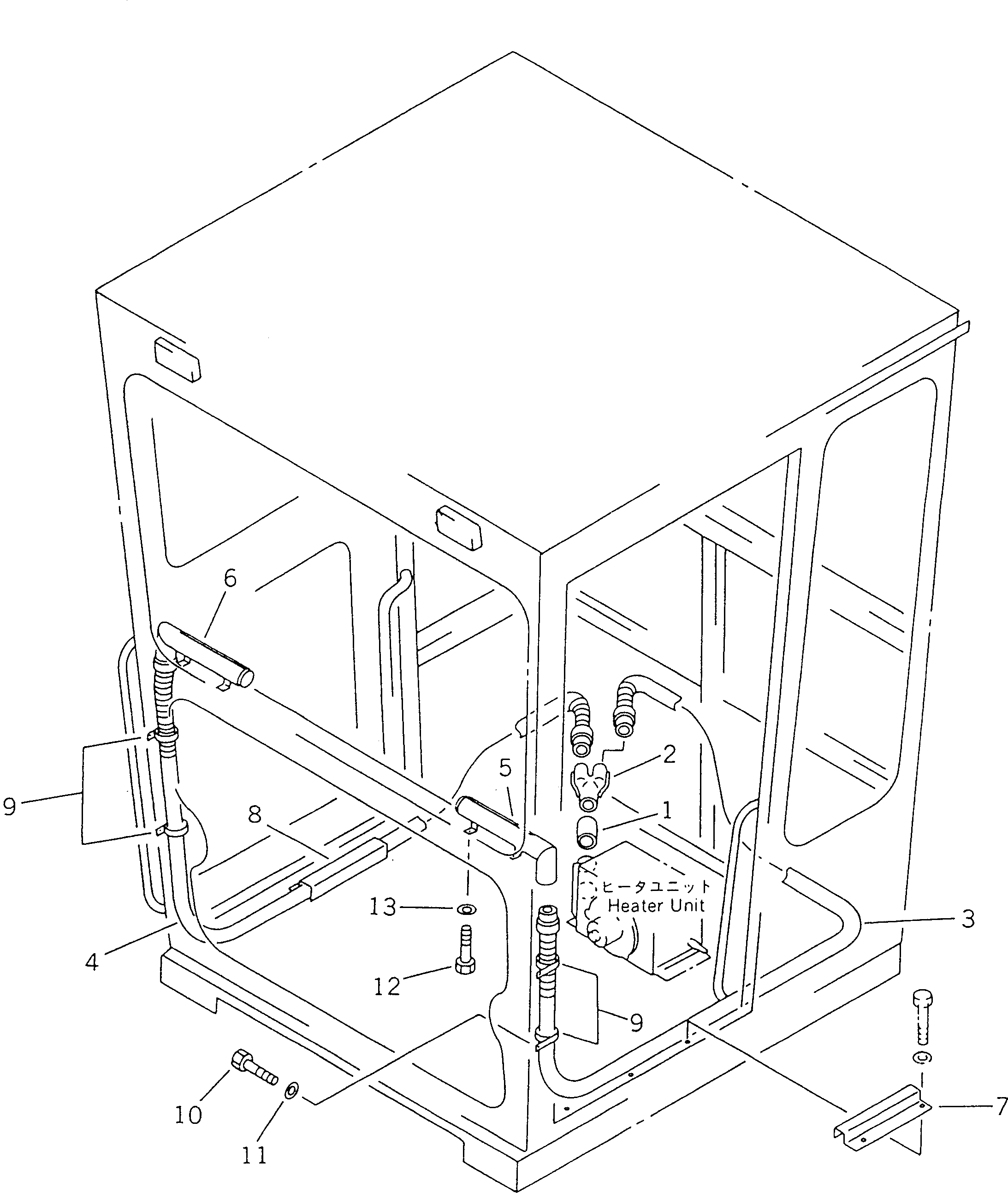 PIPE,L.H. 23A-807-1370 KOMATSU