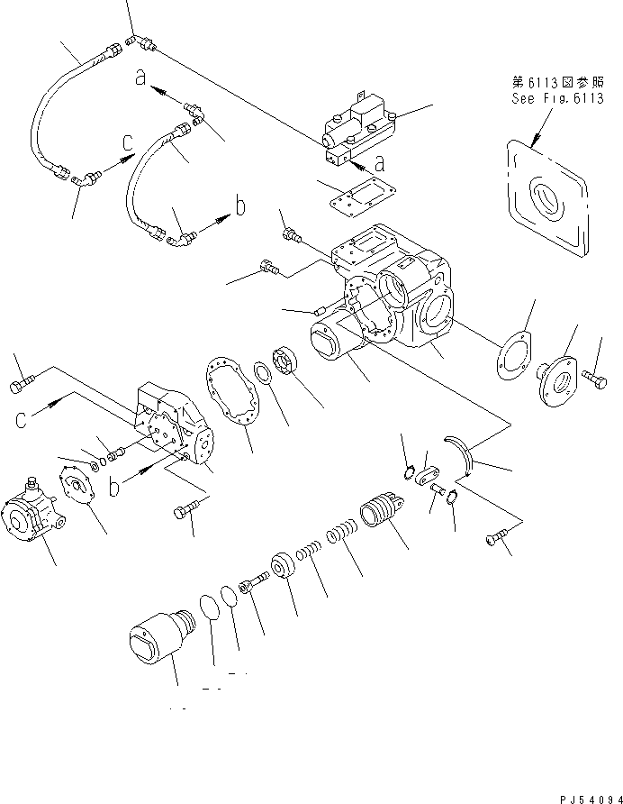 PUMP ASS'Y,ROTOR 262-61-22100 KOMATSU