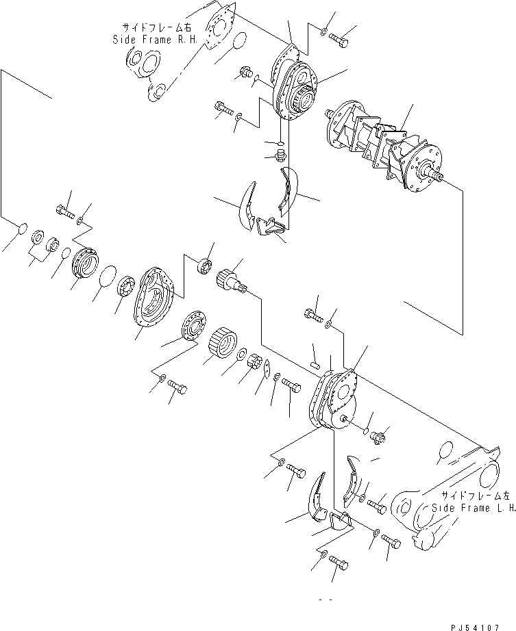 Крышка левая 262-880-2610 KOMATSU