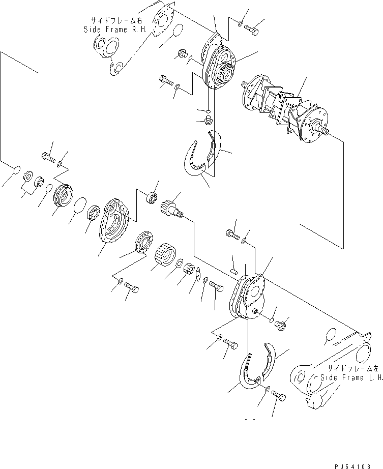 Крышка правая 262-880-2641 KOMATSU