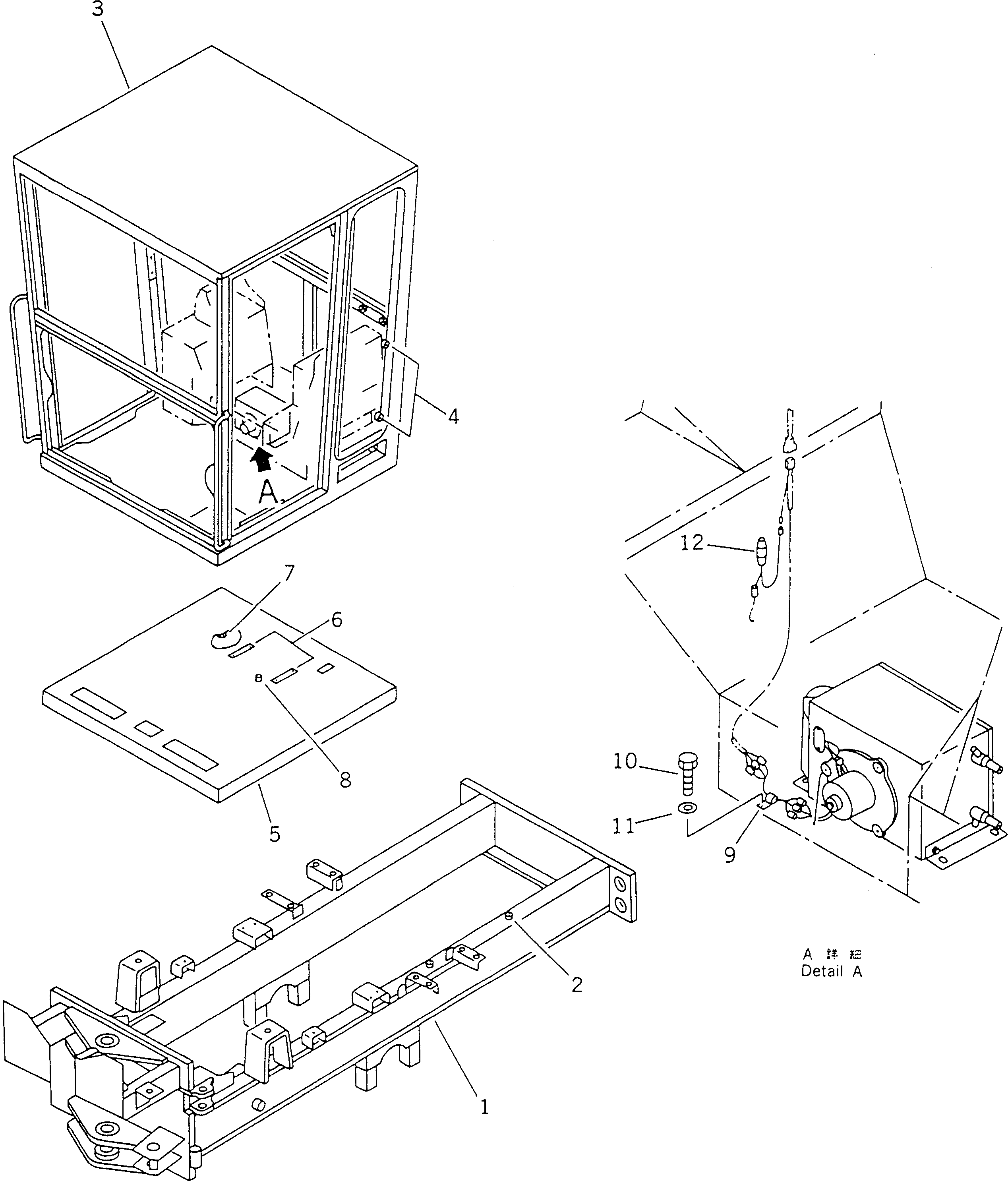 FRAME,REAR (MODIFIED PARTS) 23B-807-1610 KOMATSU