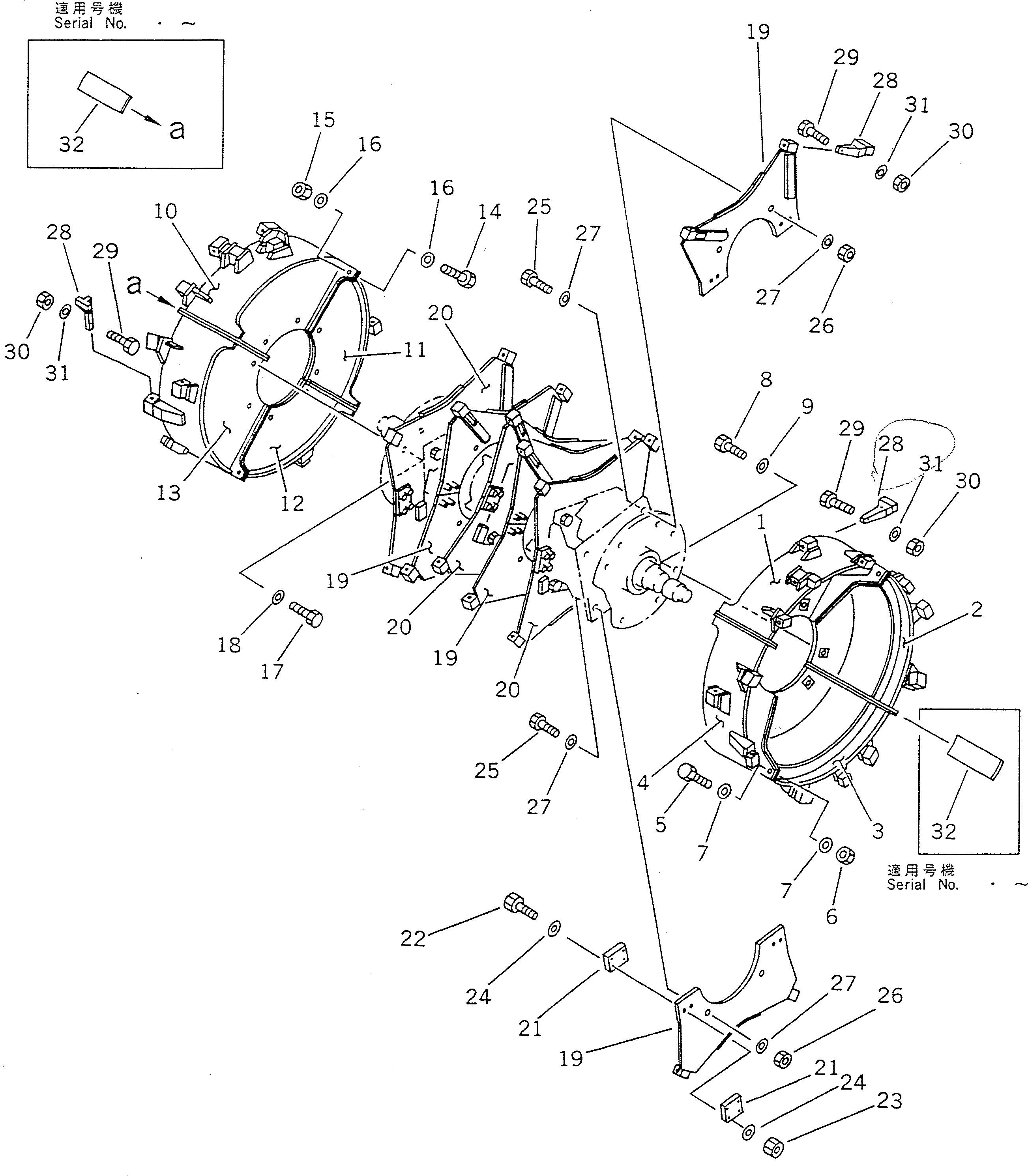 DISK,SIDE¤ R.H.¤ (SEE FIG.7019) (262-880-1972) KOMATSU