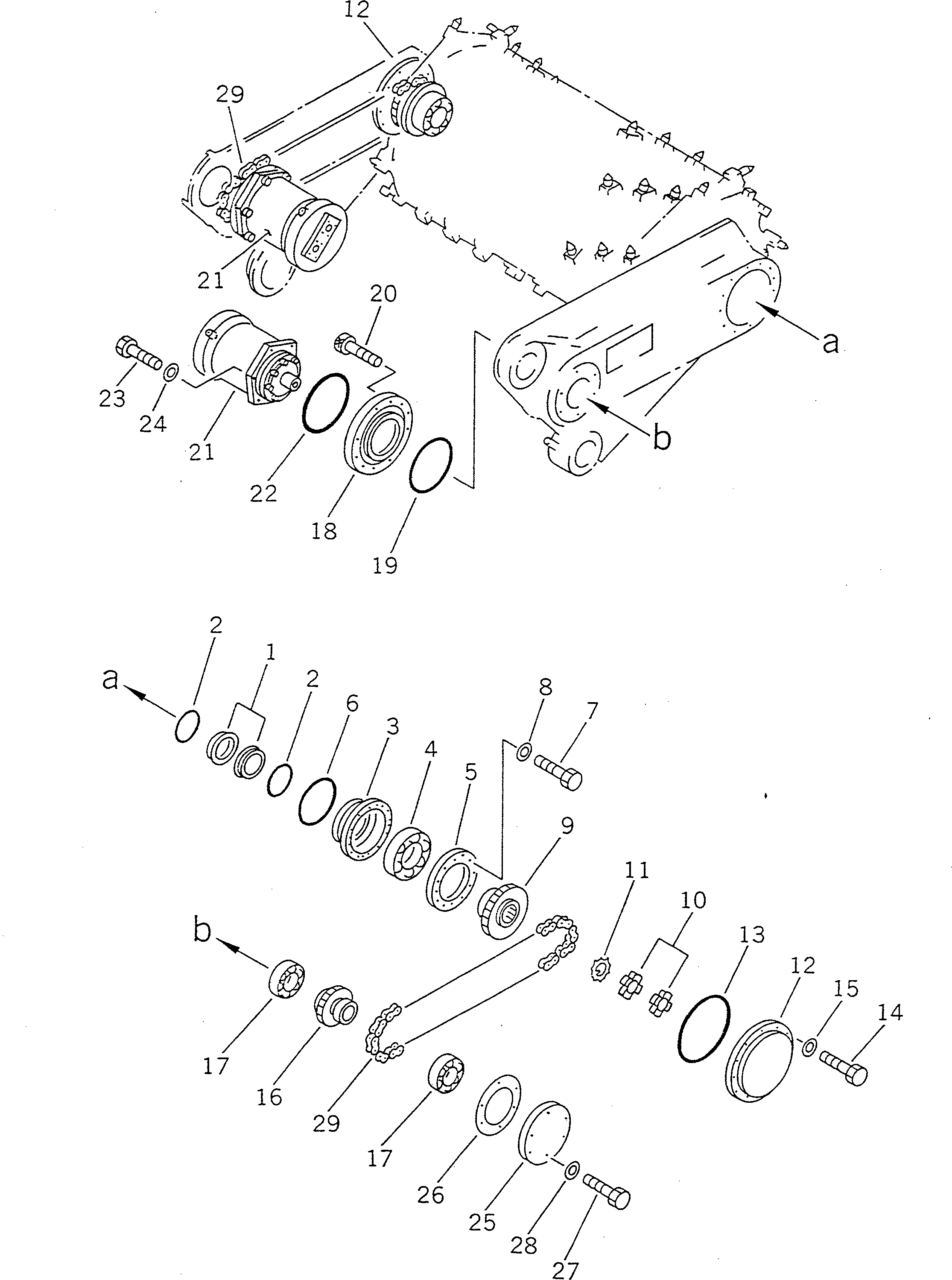 CHAIN ASS'Y 262-70-28120 KOMATSU