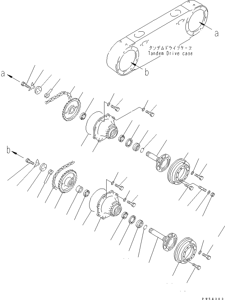 TANDEM DRIVE ASS'Y,R.H. (23A-23-00042) KOMATSU