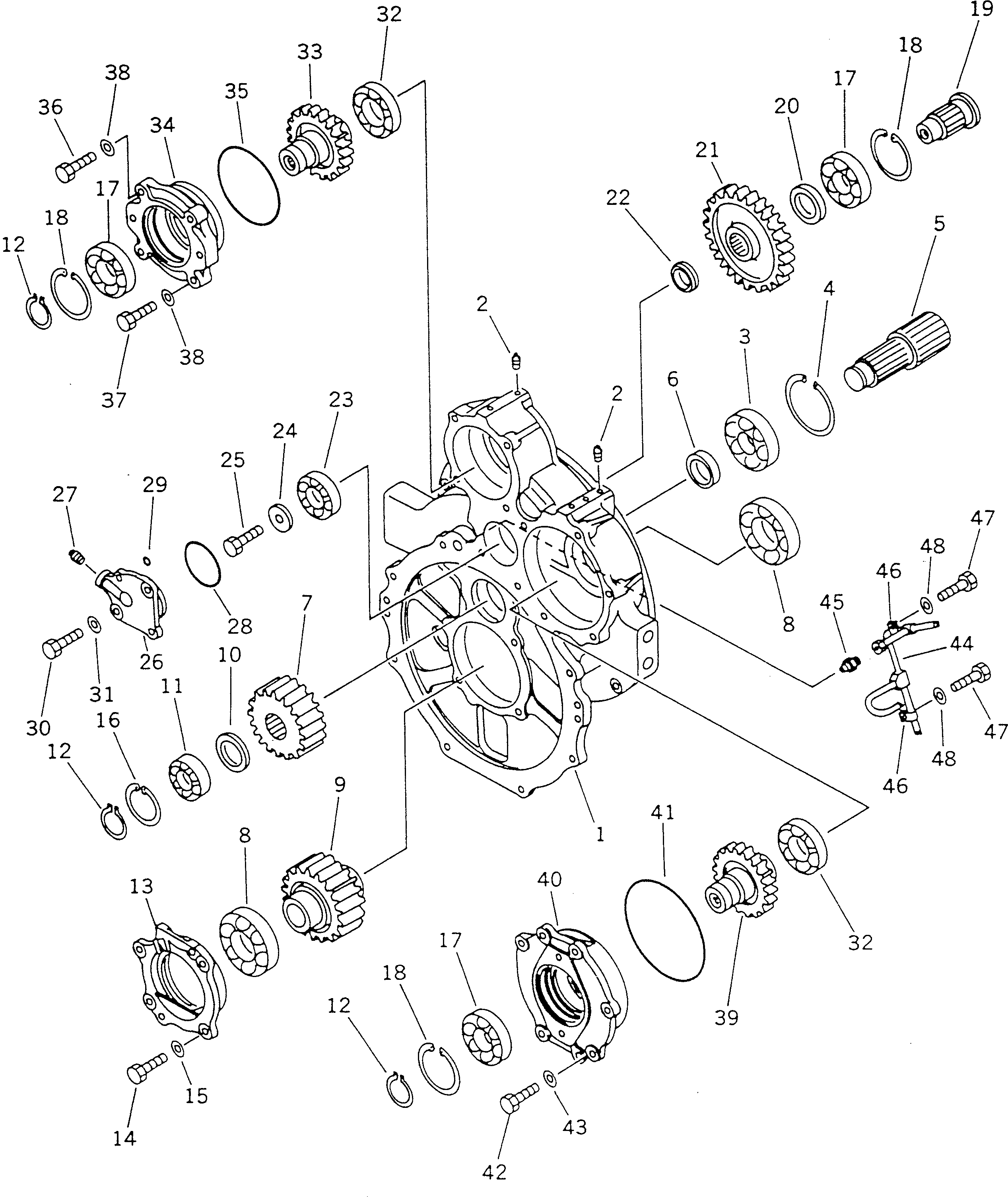PTO ASS'Y 23A-15-19010 KOMATSU
