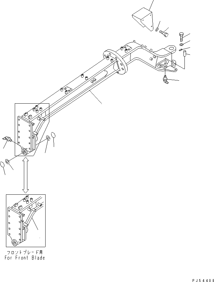 FRAME,FRONT 23A-46-11080 KOMATSU