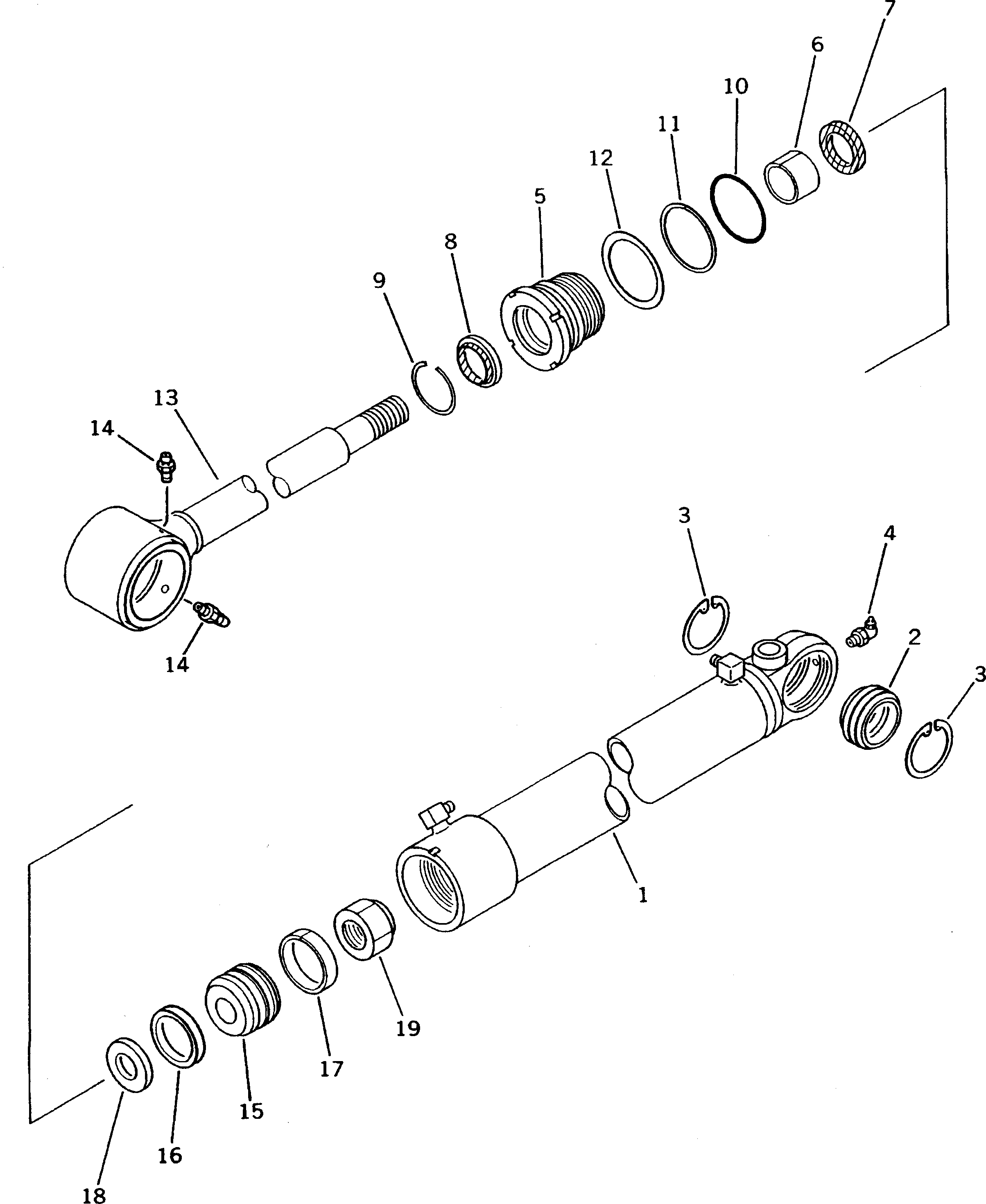 CYLINDER,L.H. 235-63-76441 KOMATSU