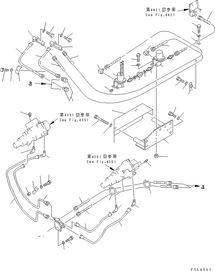 Угольник 232-44-55140 KOMATSU