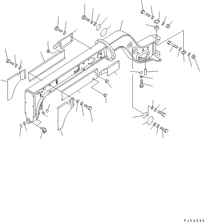 Крышка правая 235-60-14720 KOMATSU