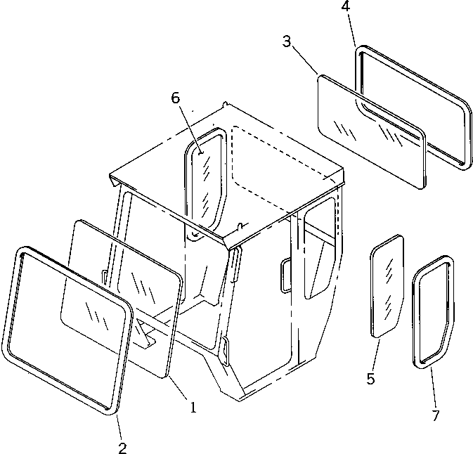 GLASS,R.H. 273-955-1340 KOMATSU