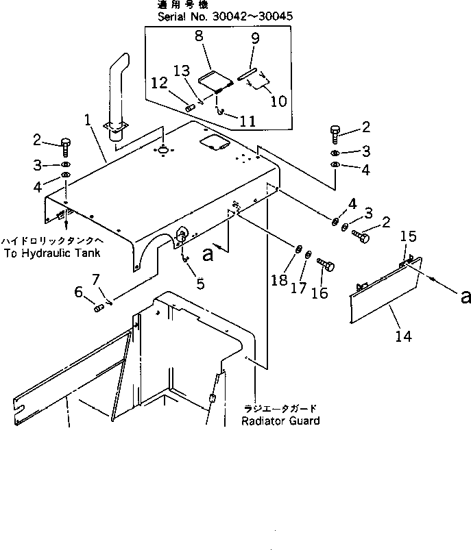 HOOD,(FOR UPWARD EXHAUST) 273-54-12710 KOMATSU