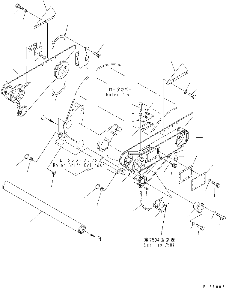 FRAME,SIDE, R.H. 263-810-1231 KOMATSU