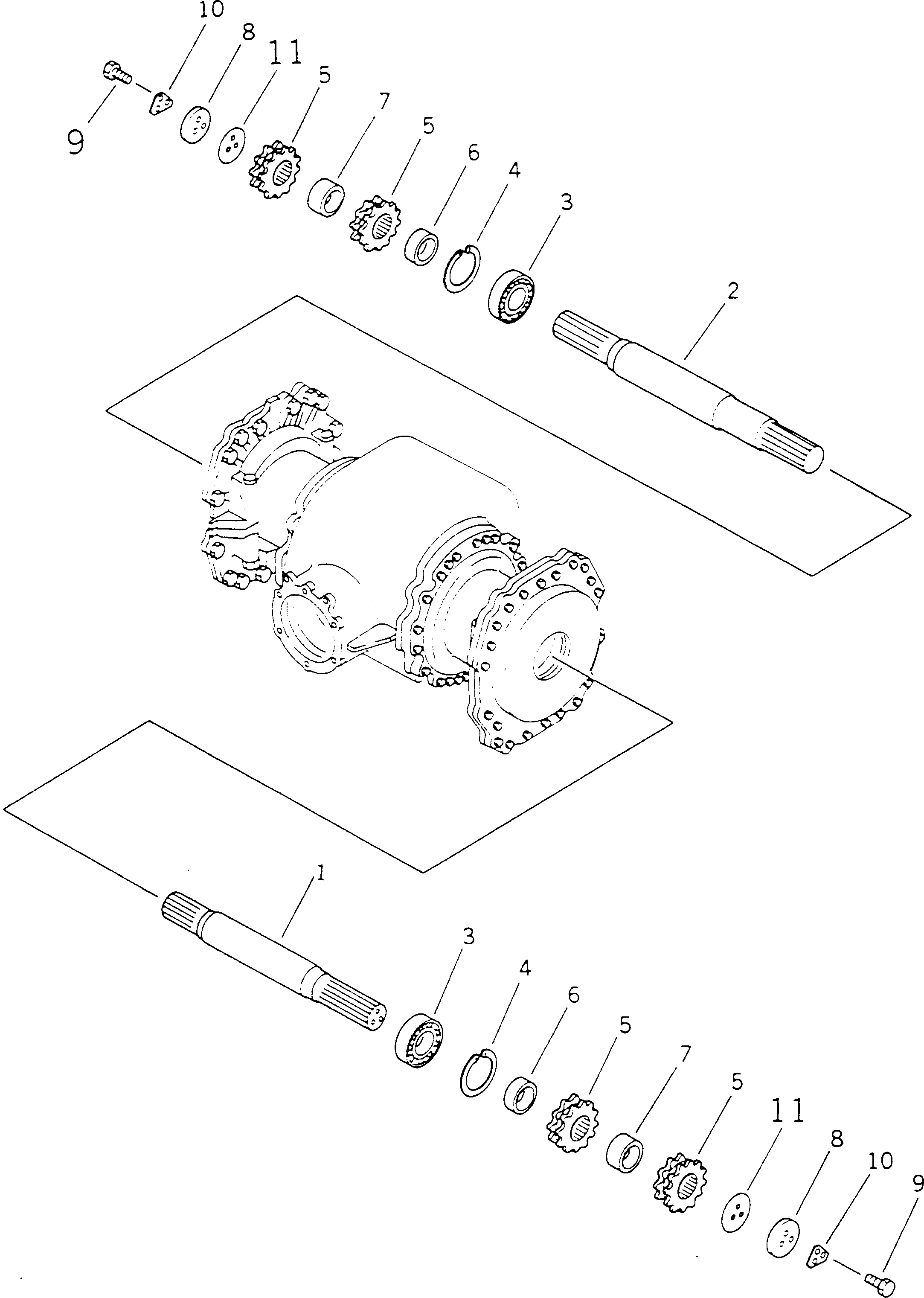 SHAFT,R.H. 23B-22-11670 KOMATSU