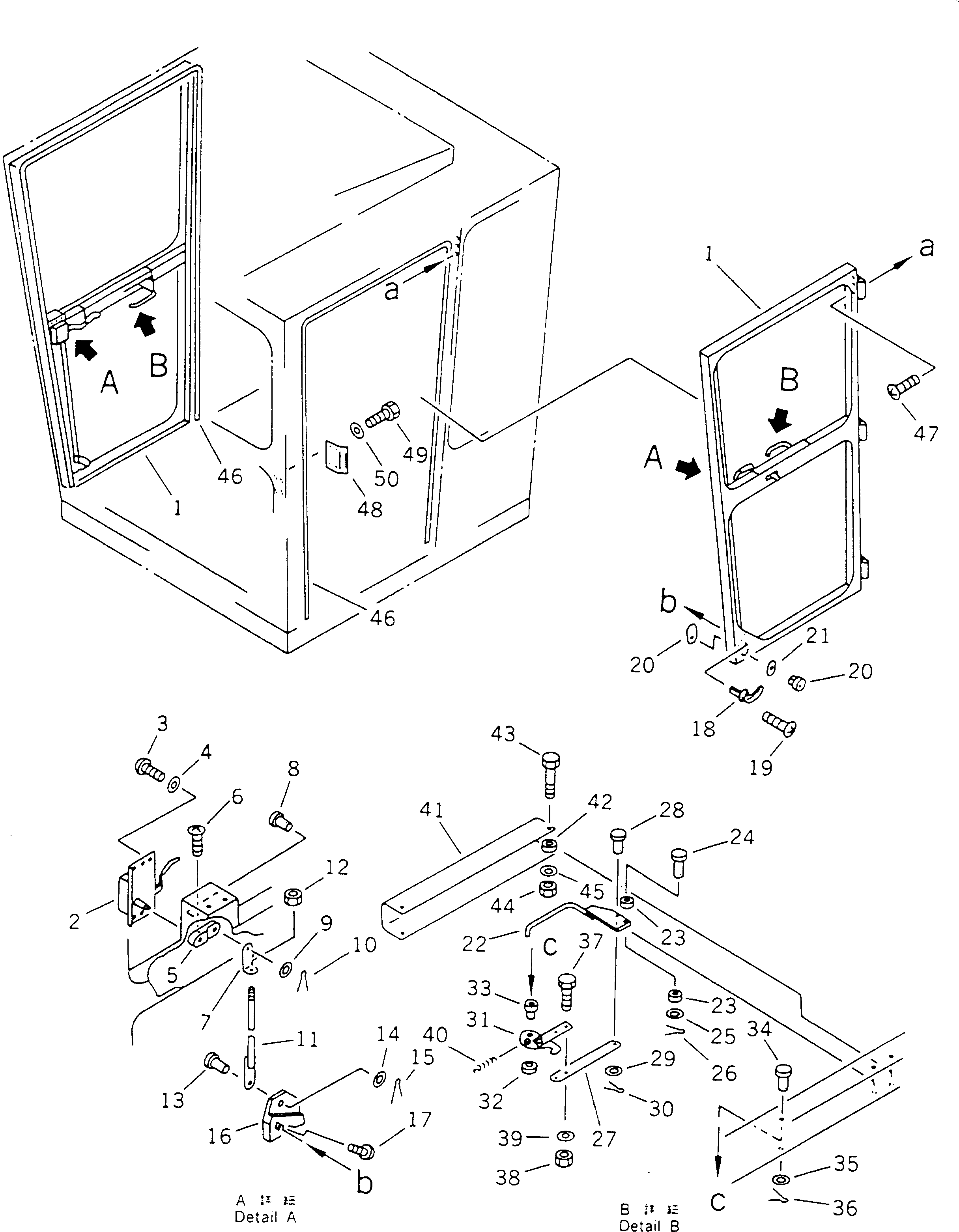 LOCK,DOOR, R.H. (\2\232-957-6480) KOMATSU