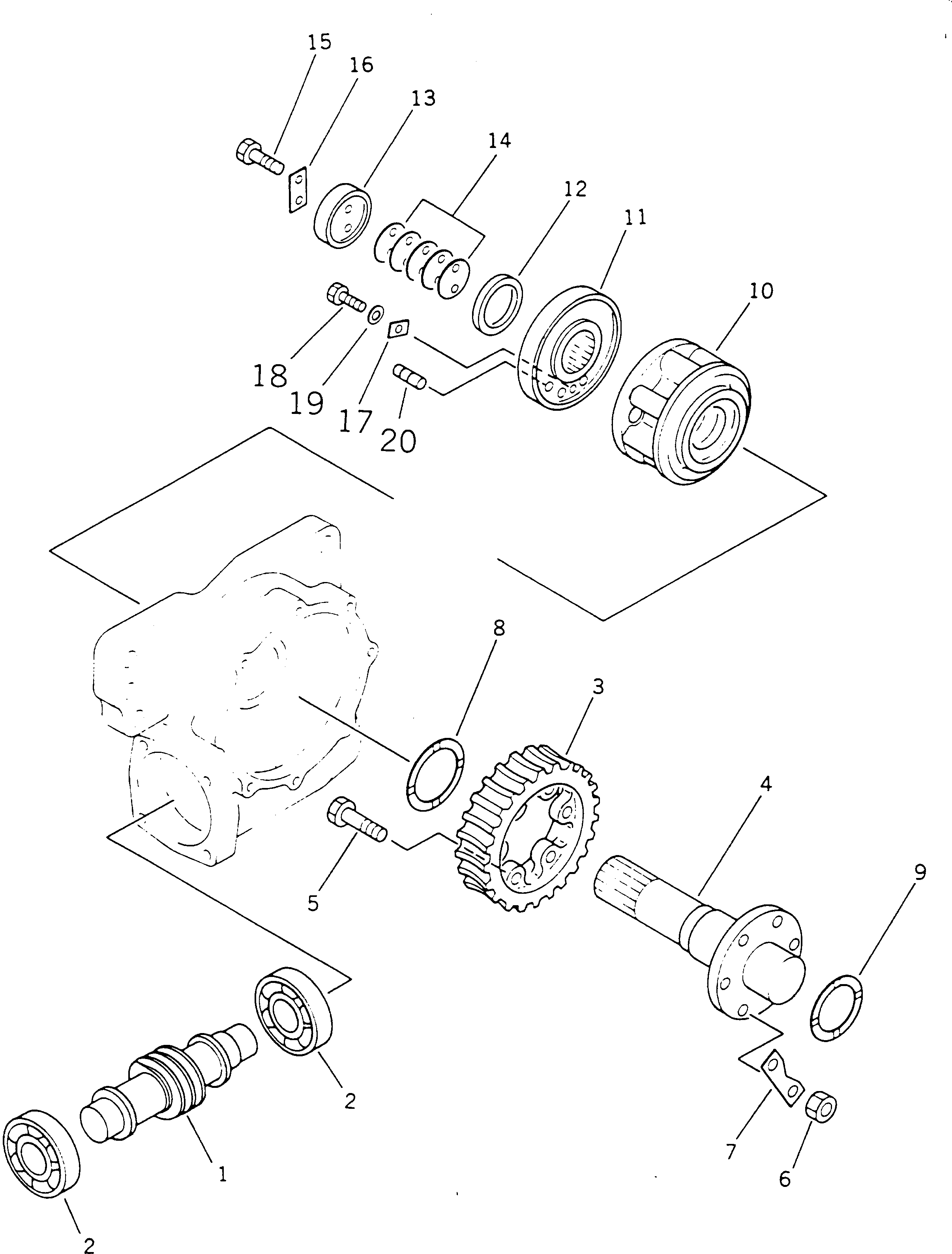 GEAR ASS'Y,CIRCLE REVERSE (23A-70-01070) KOMATSU